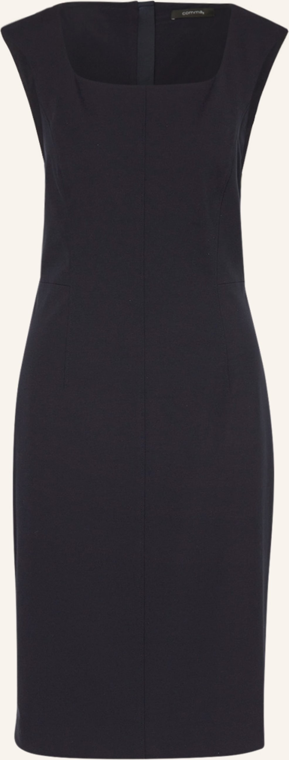 Comma Etuikleid blau