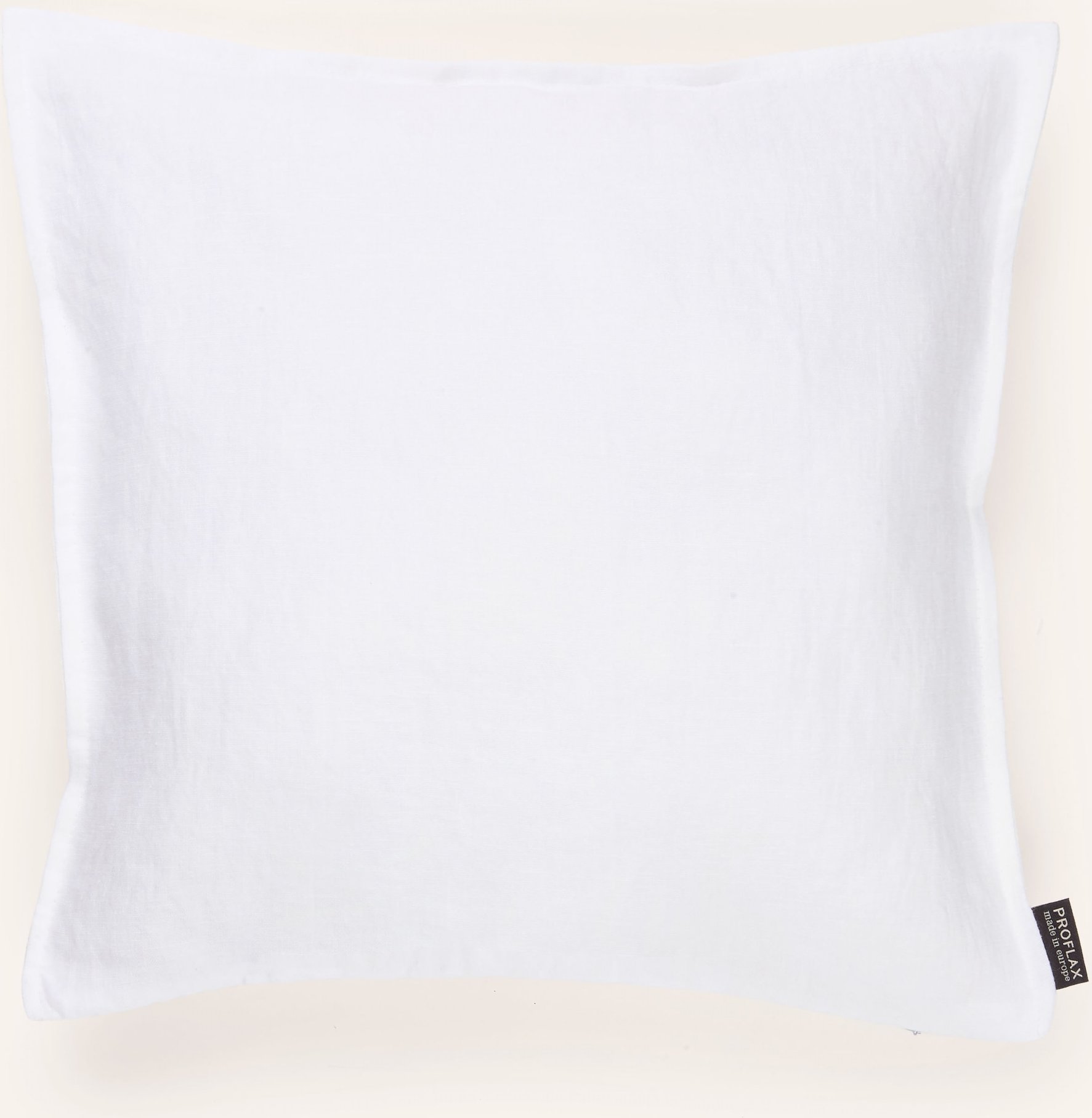 Proflax Dekokissenhülle Aus Leinen weiss