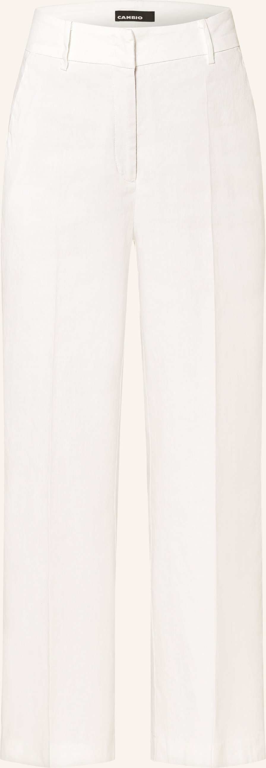 Cambio 7/8-Chino California Mit Leinen weiss