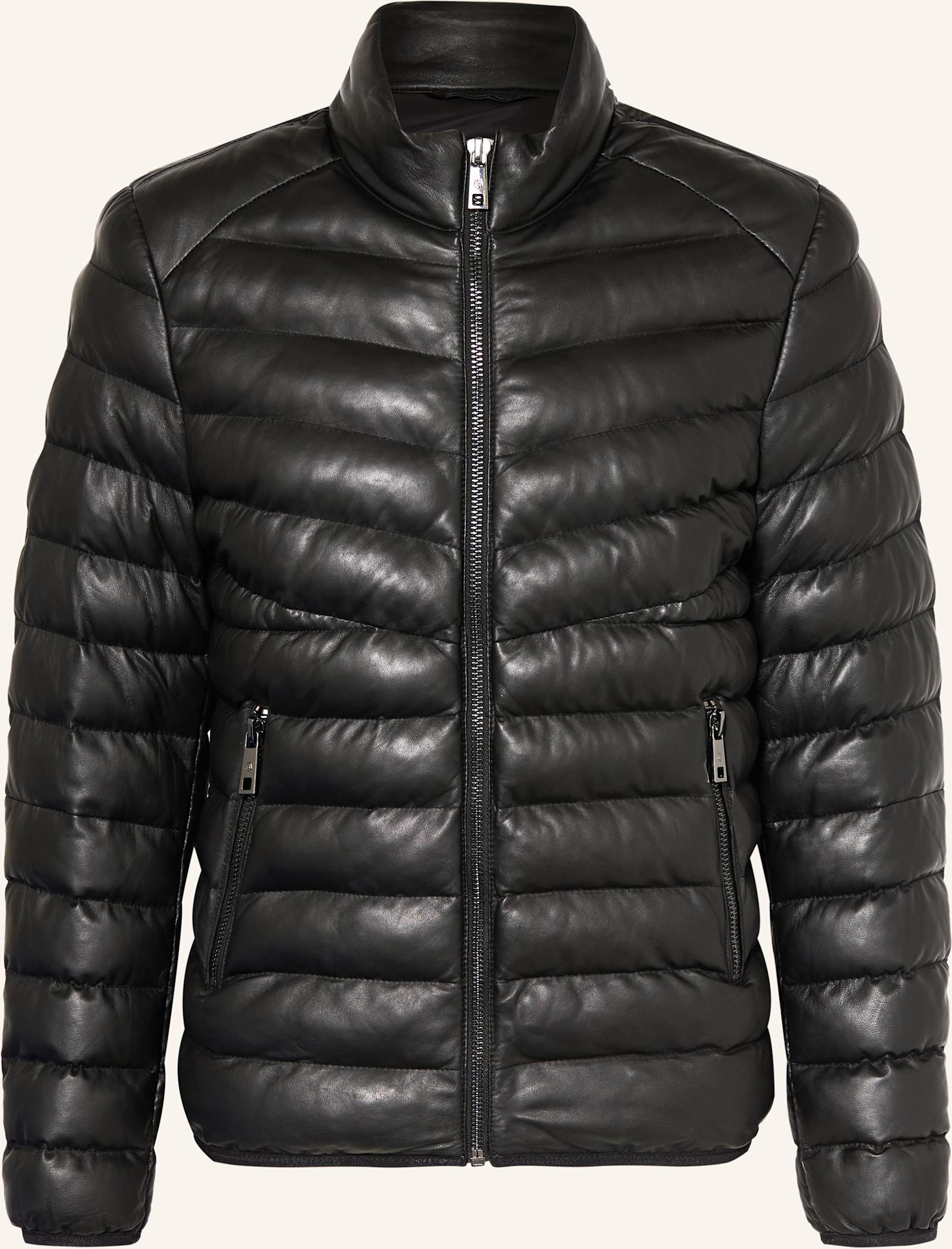 Milestone Lederjacke Mshendrik Mit Dupont™ Sorona®-Isolierung schwarz