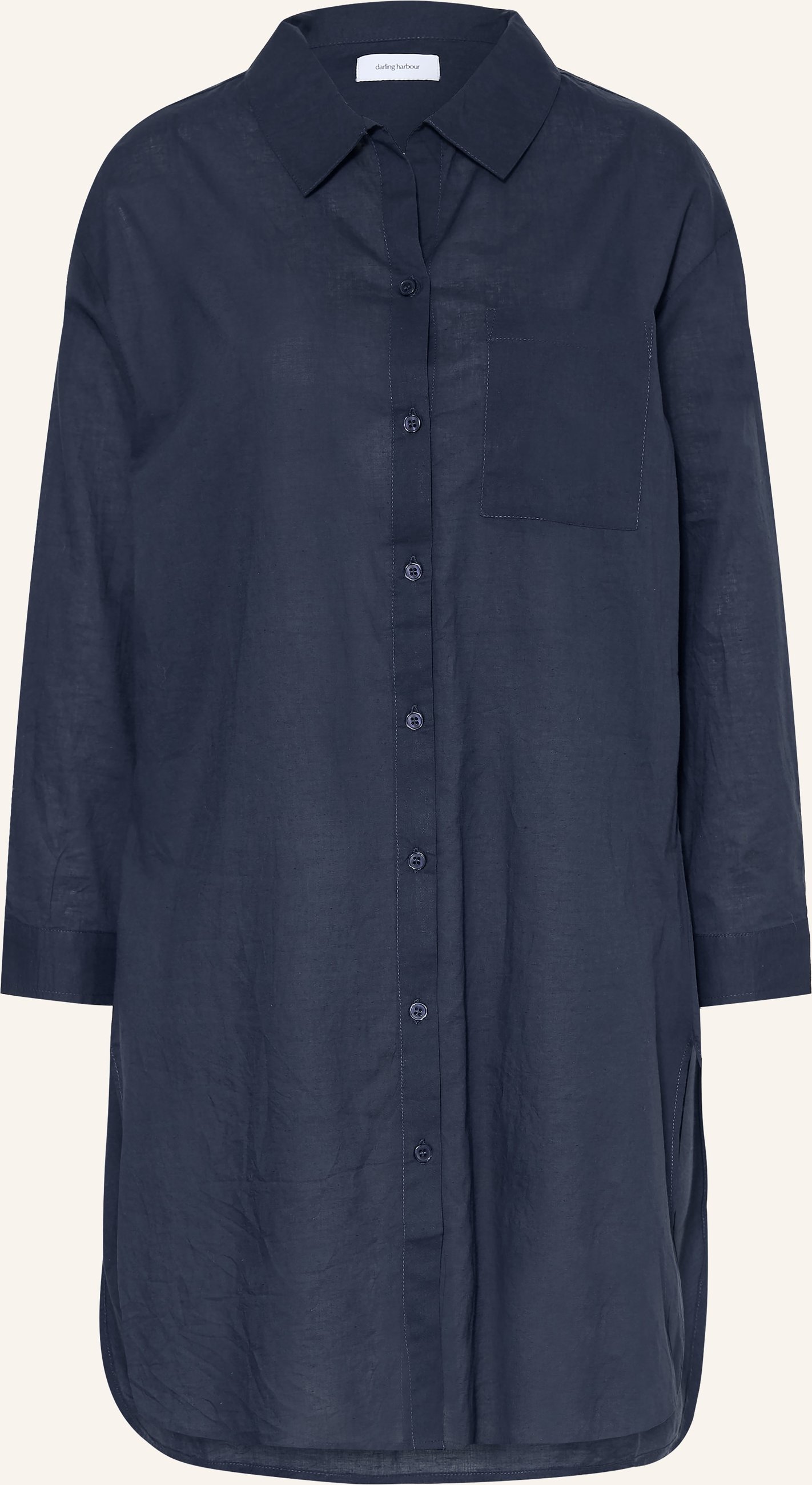 Darling Harbour Hemdblusenkleid blau