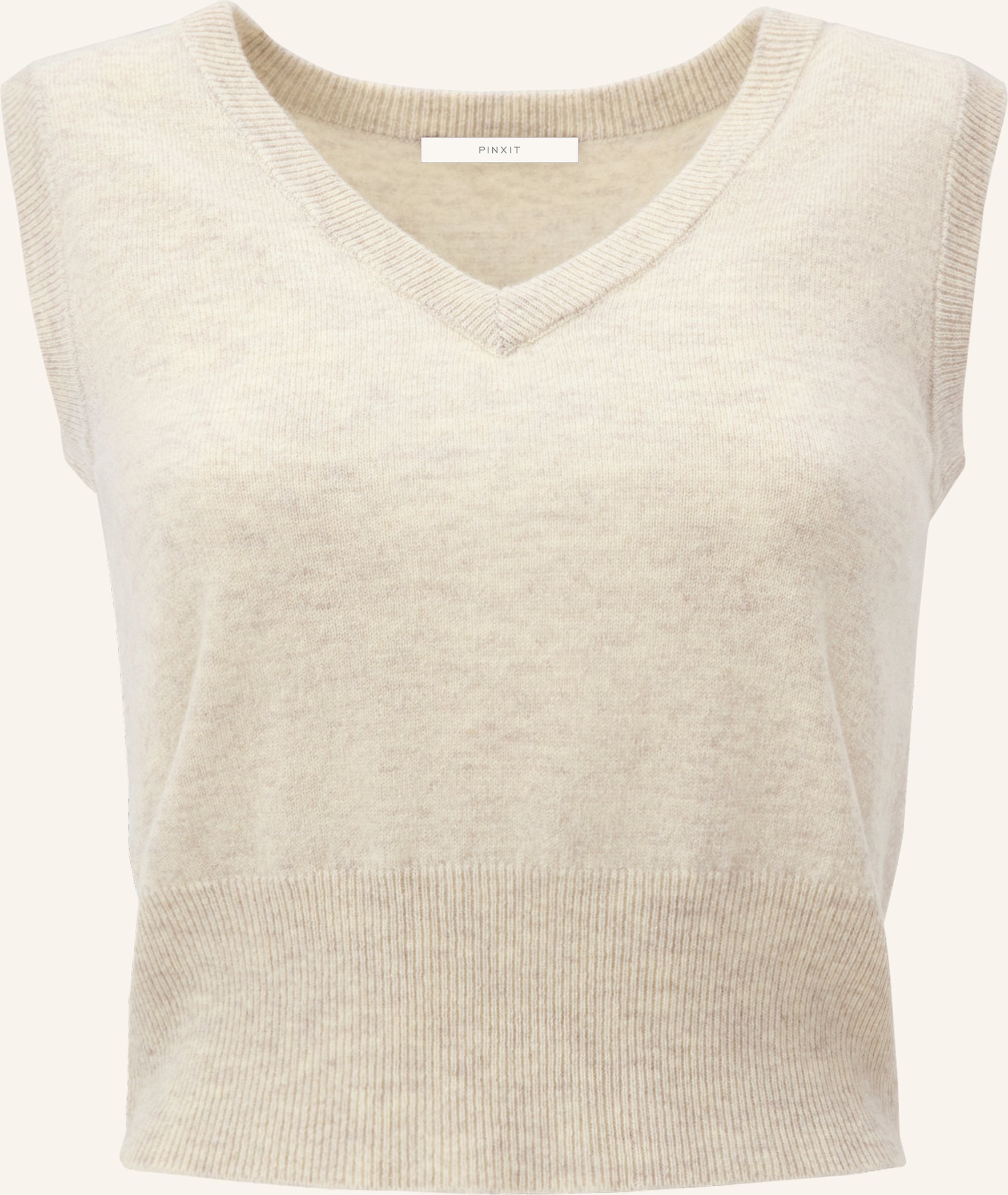Pinxit Strickweste Aus Kaschmir beige