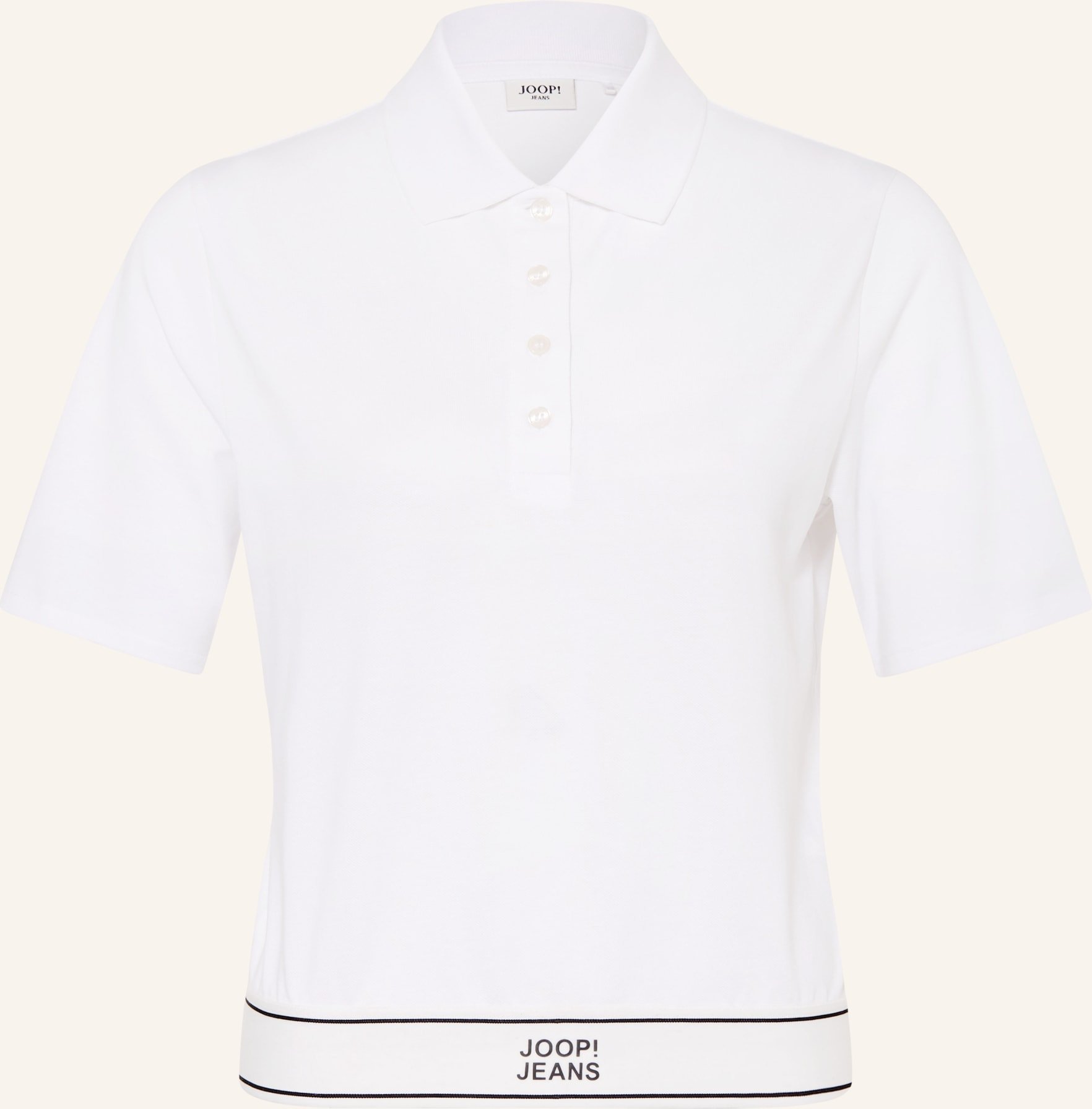 Joop! Jeans Piqué-Poloshirt Talena weiss