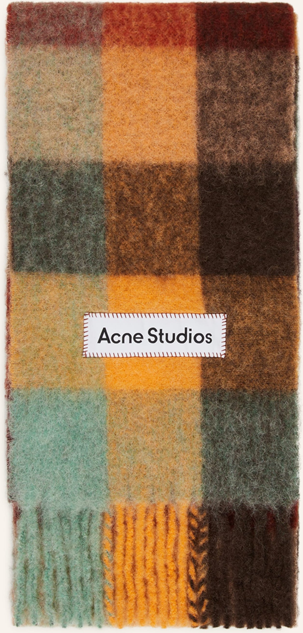 Acne Studios Schal Mit Alpaka braun