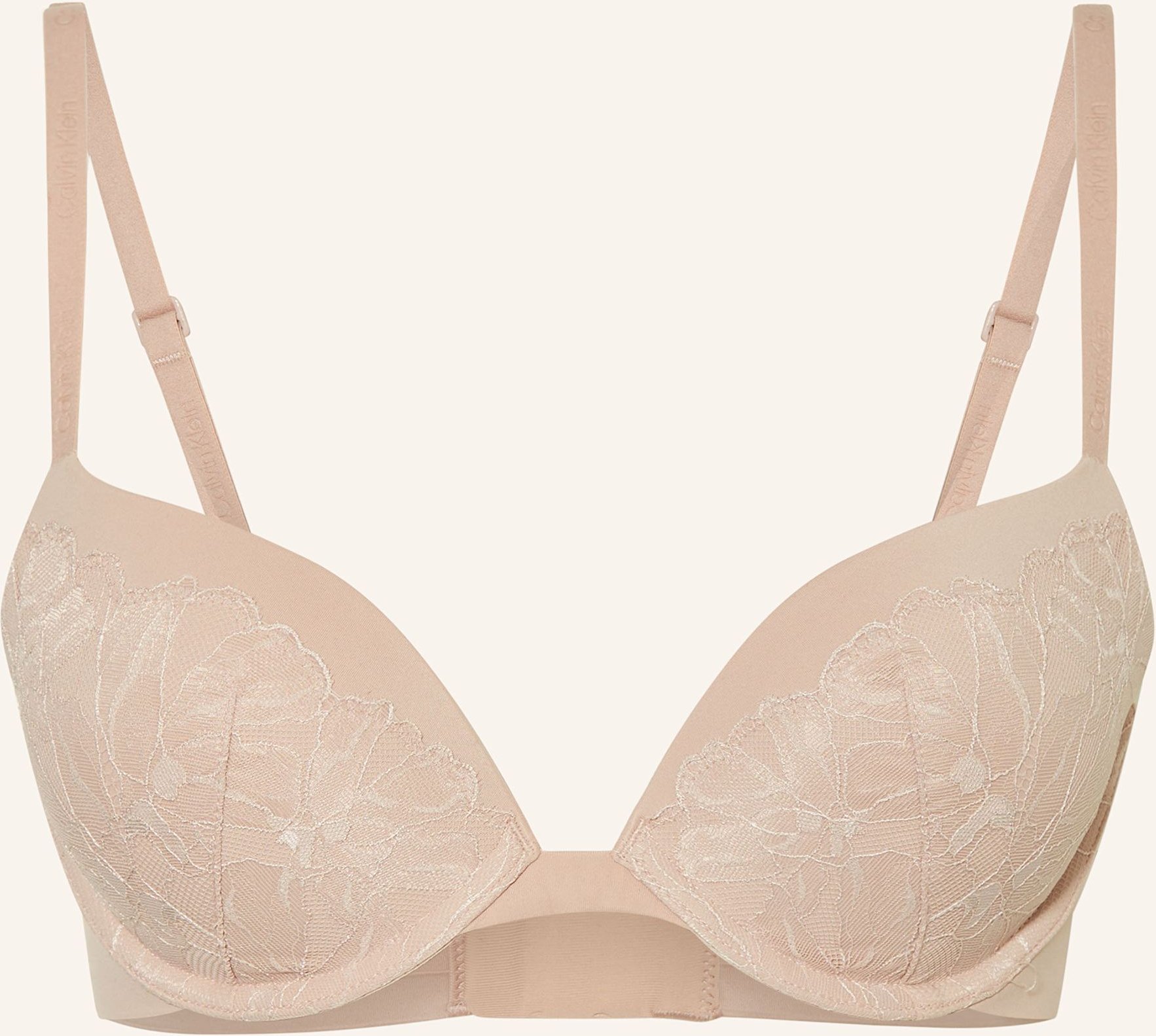 Calvin Klein Push-Up-Bh Perfectly Fit Lace beige