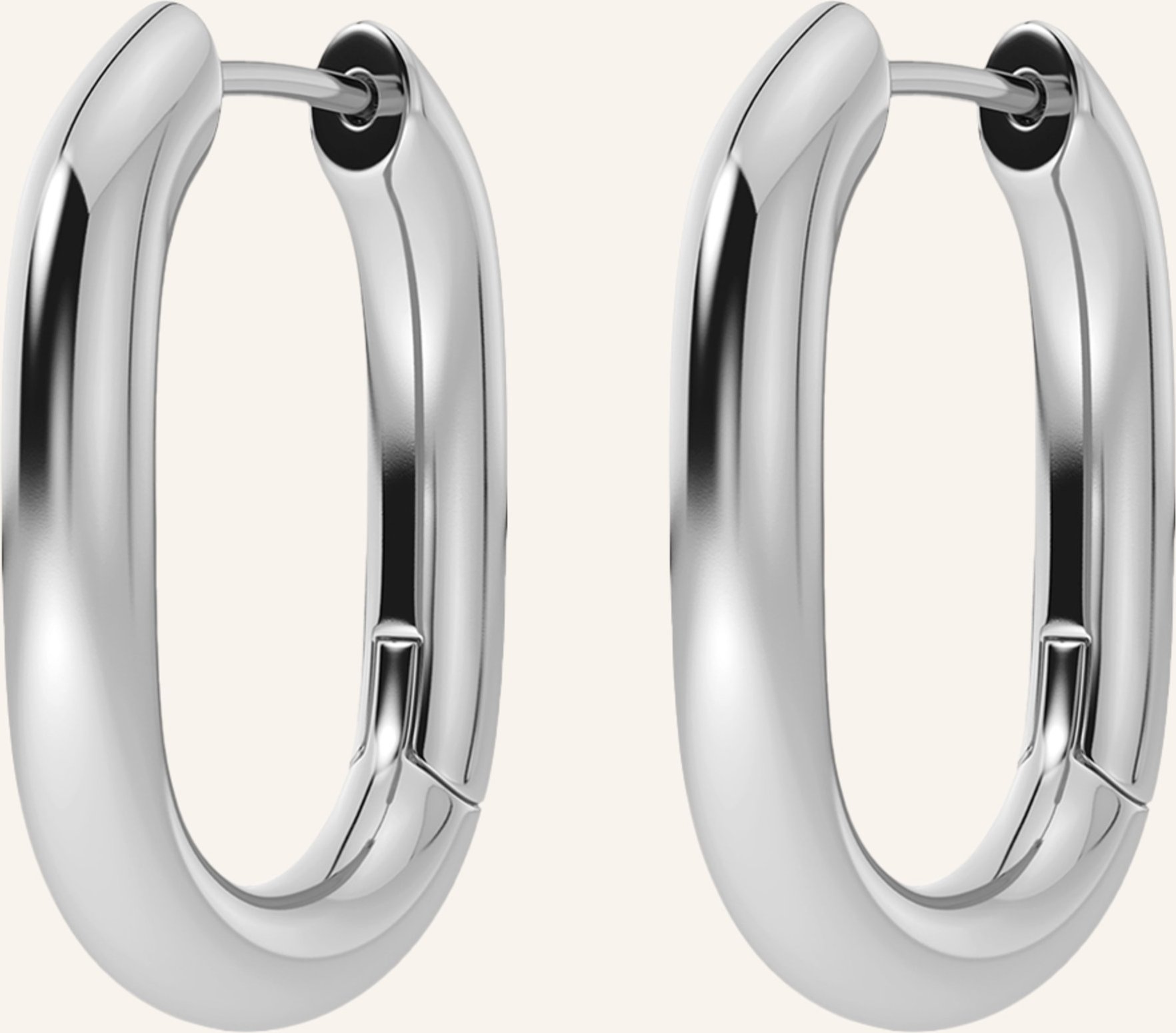 Edblad Creolen Modernist silber