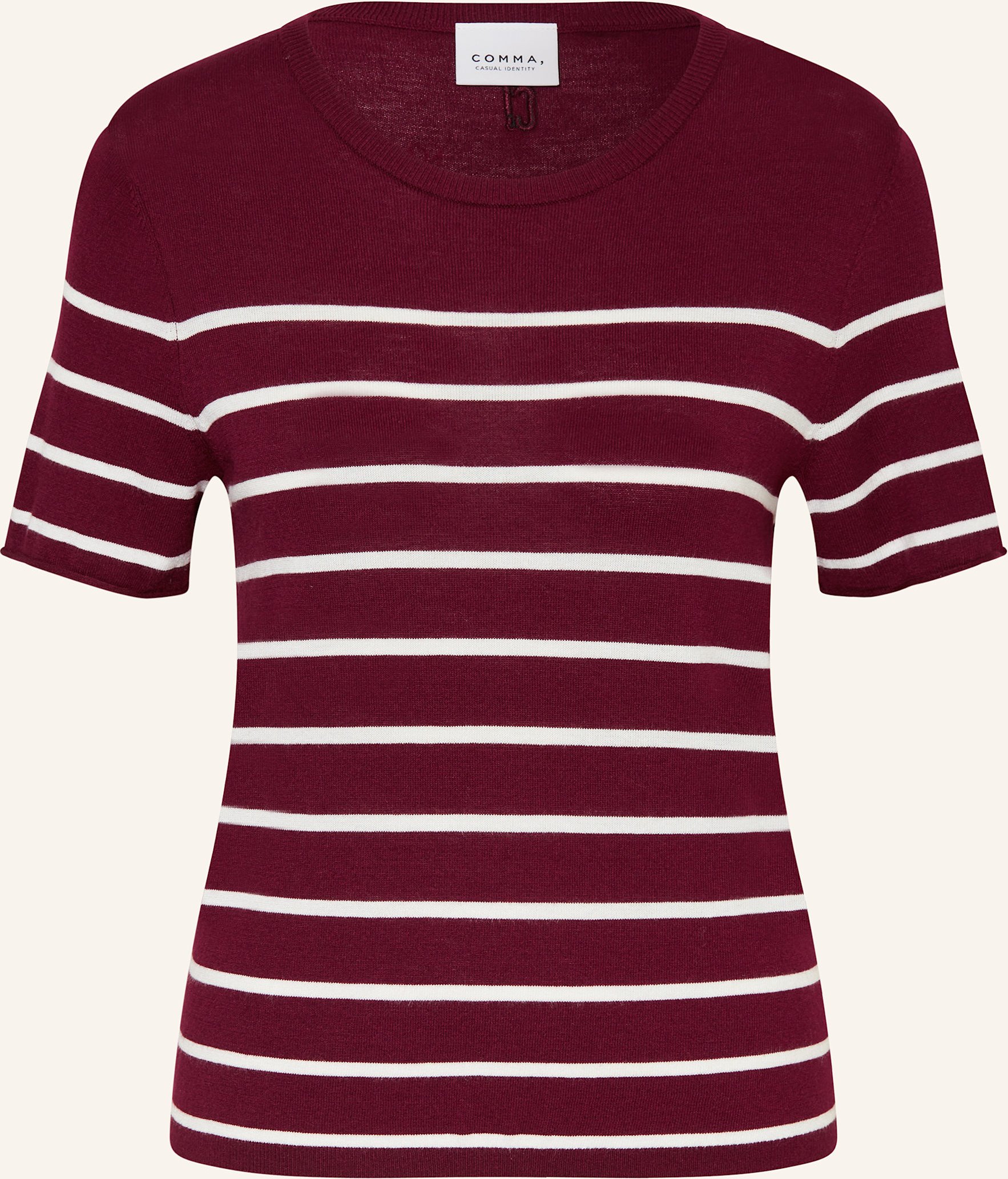 Comma Casual Identity Strickshirt rot