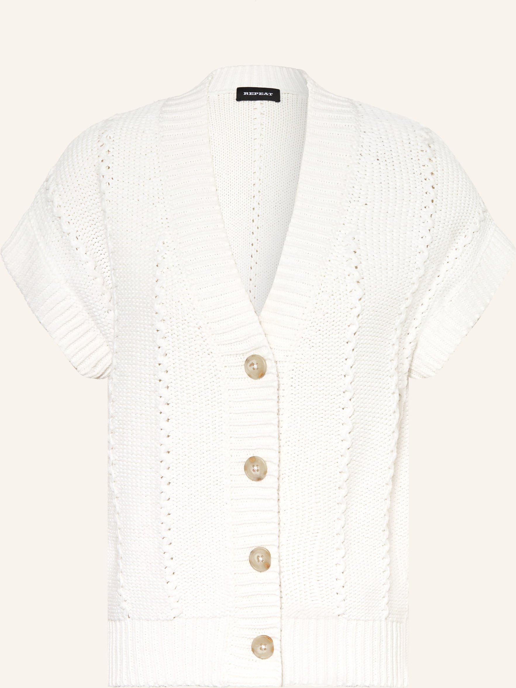 Repeat Strickweste weiss