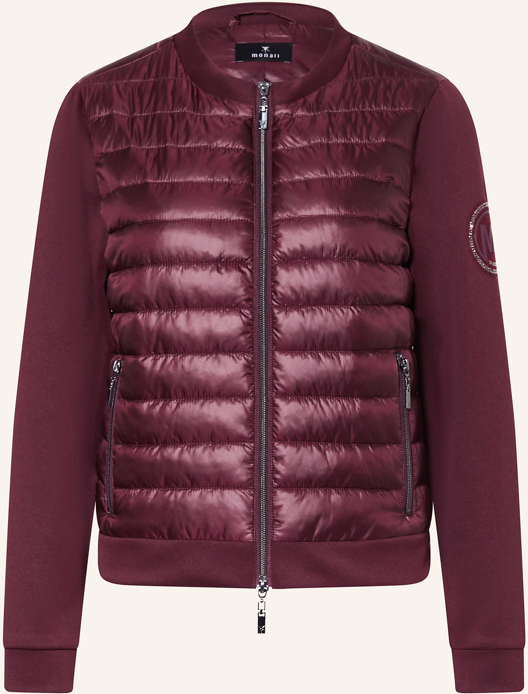 Monari Steppjacke Im Materialmix rot