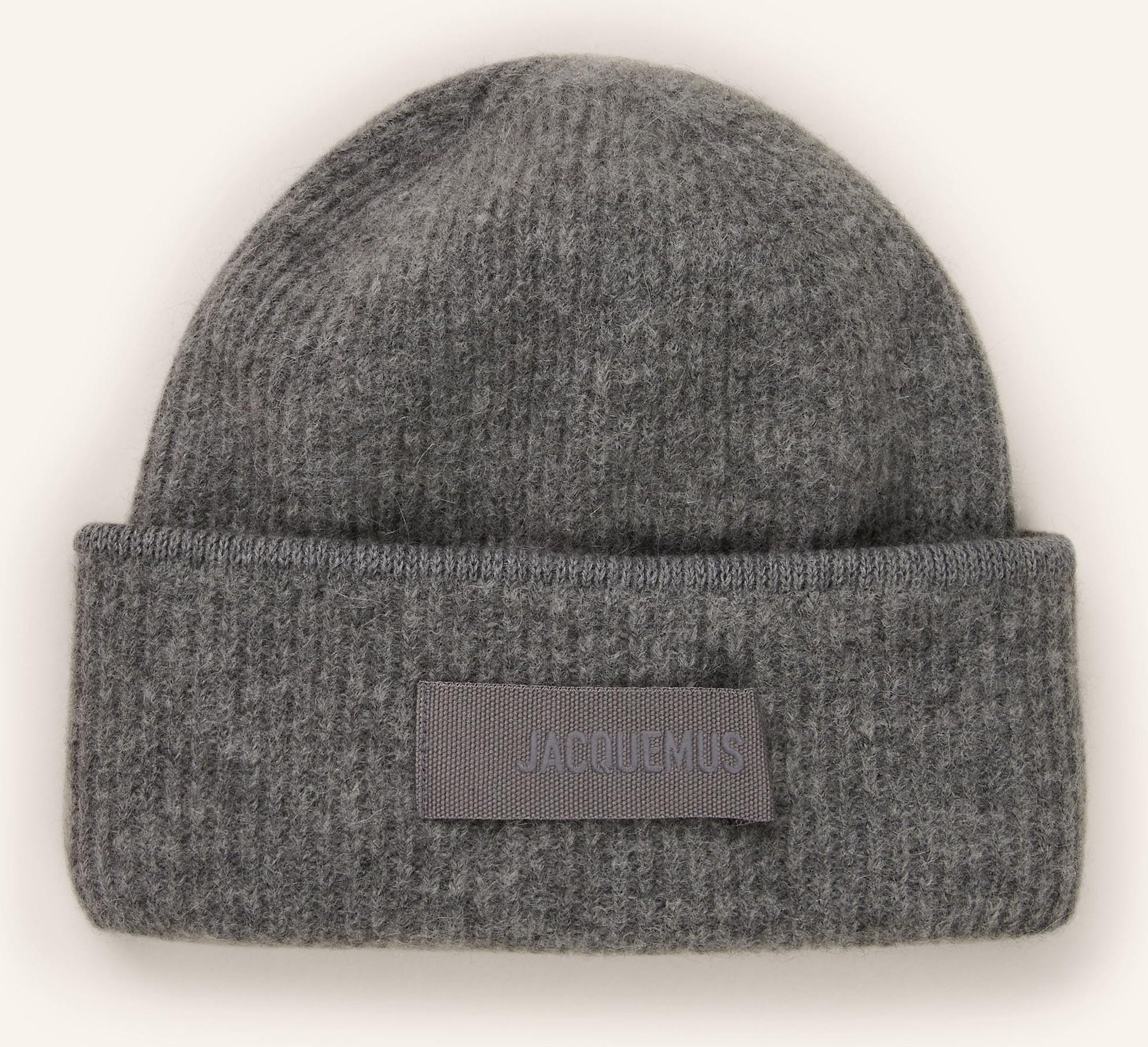 Jacquemus Mütze Le Bonnet Gros Grain Mit Alpaka grau