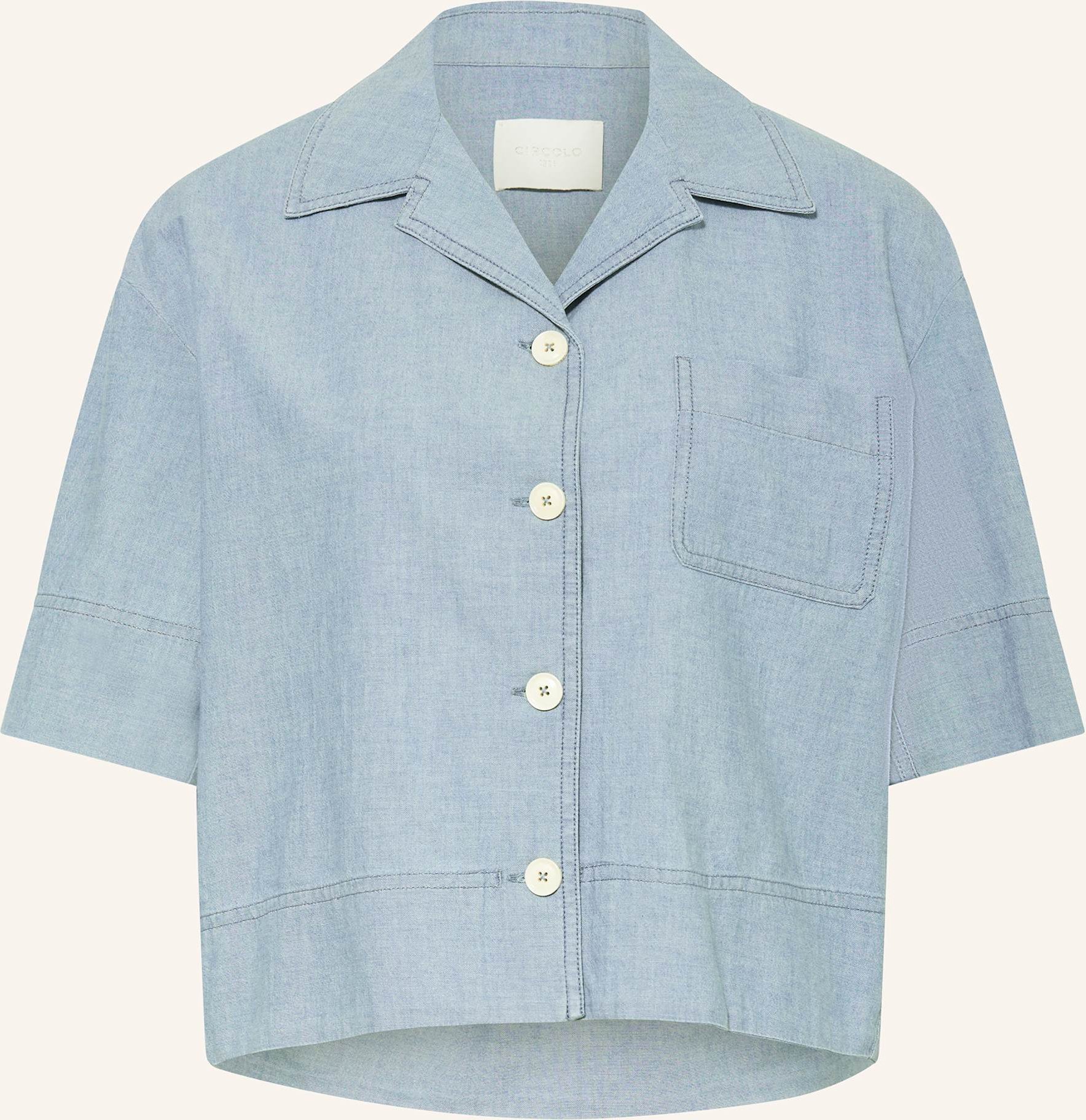 Circolo 1901 Bluse In Jeansoptik blau