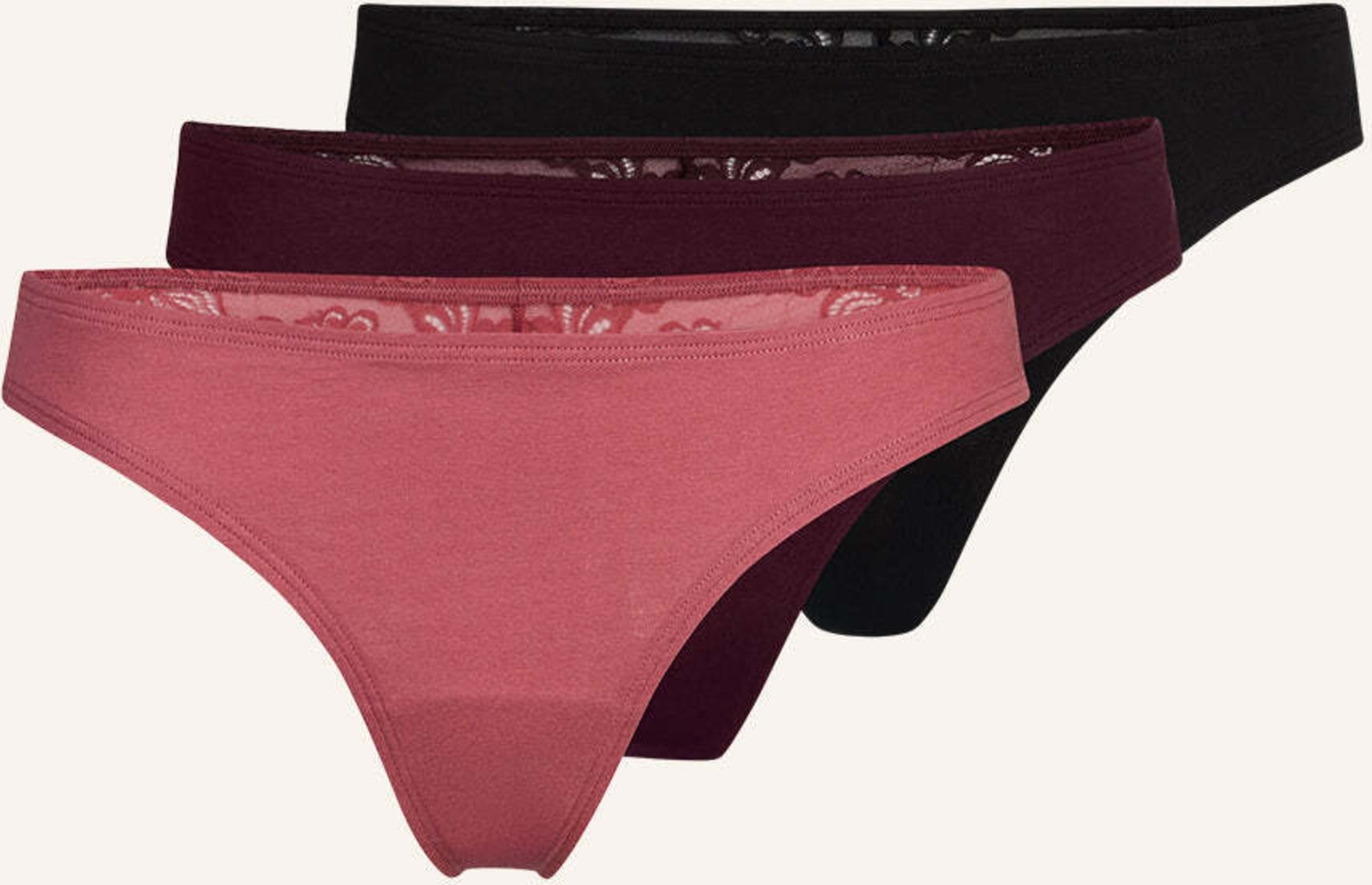 Snocks Tangas Mit Spitze Back Ass rosa