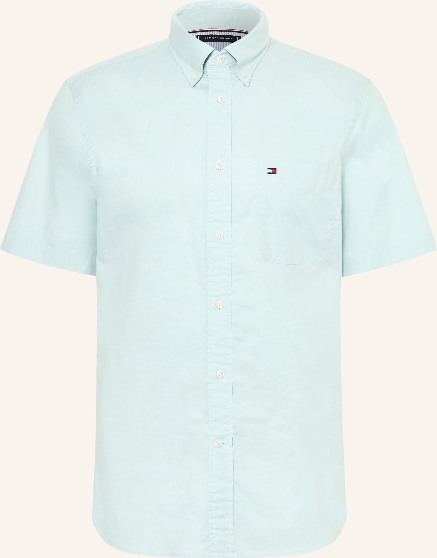 Tommy Hilfiger Kurzarm-Hemd Regular Fit gruen