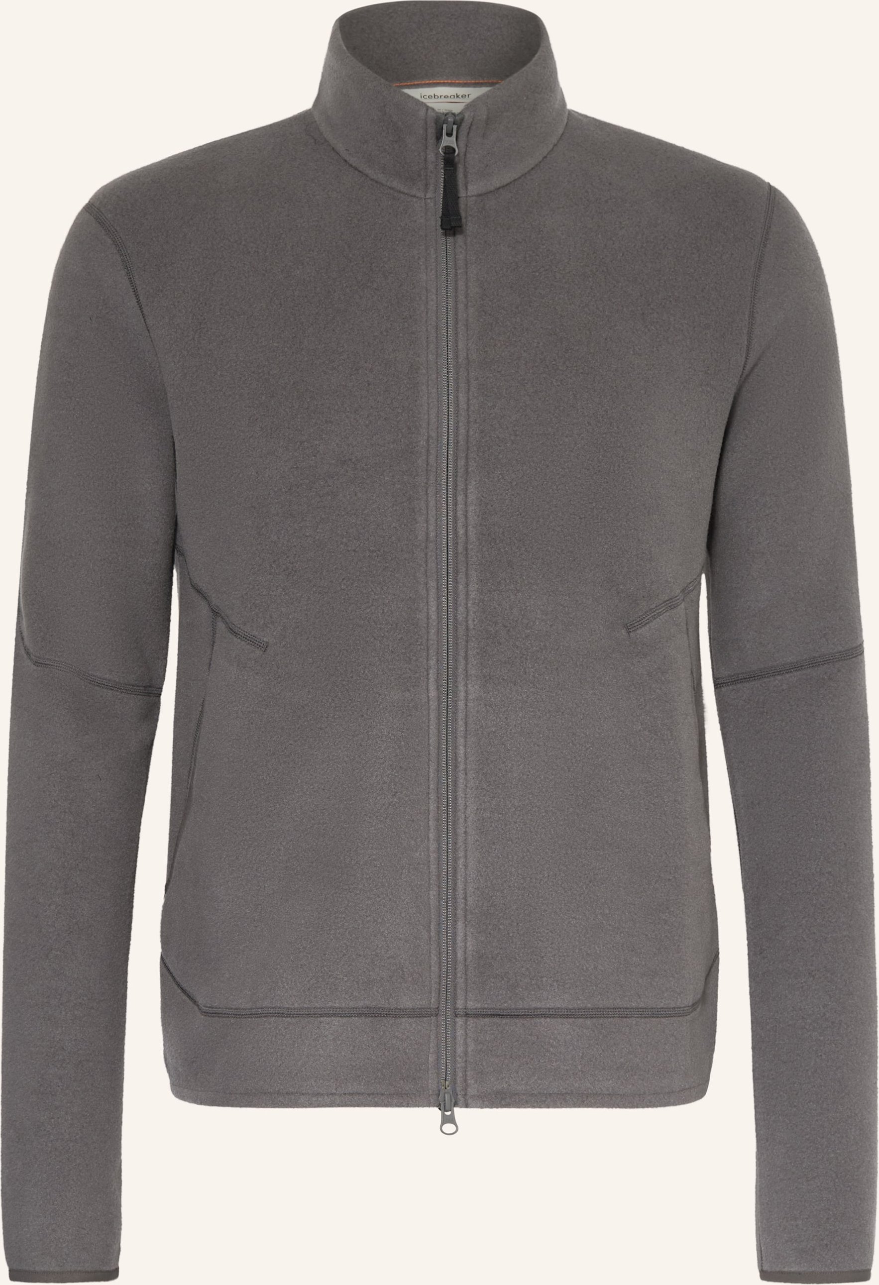 Icebreaker Fleecejacke Mer 800 Class Pile Mit Merinowolle grau