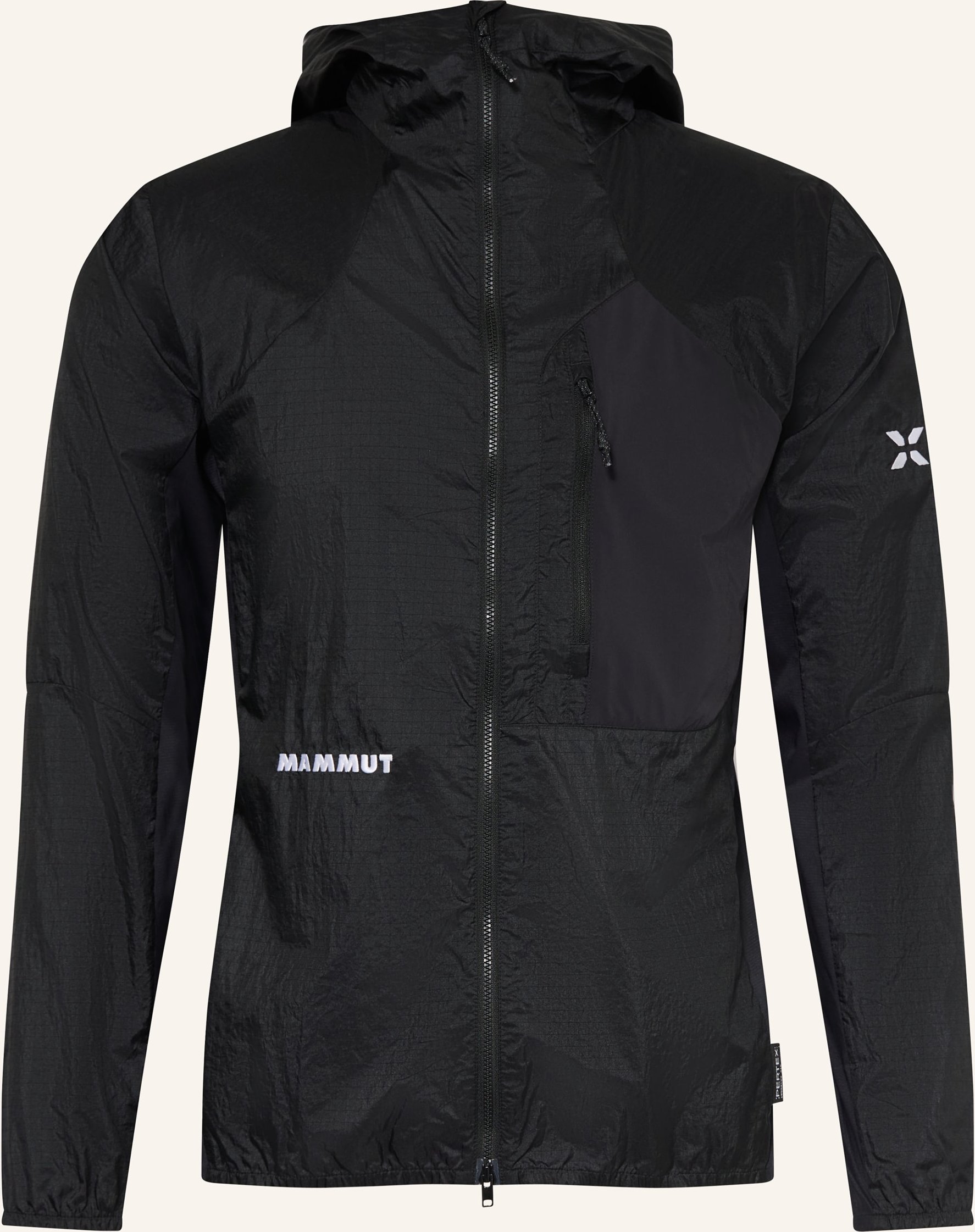 Mammut Windbreaker Eiger Nordwand Advanced Hooded schwarz