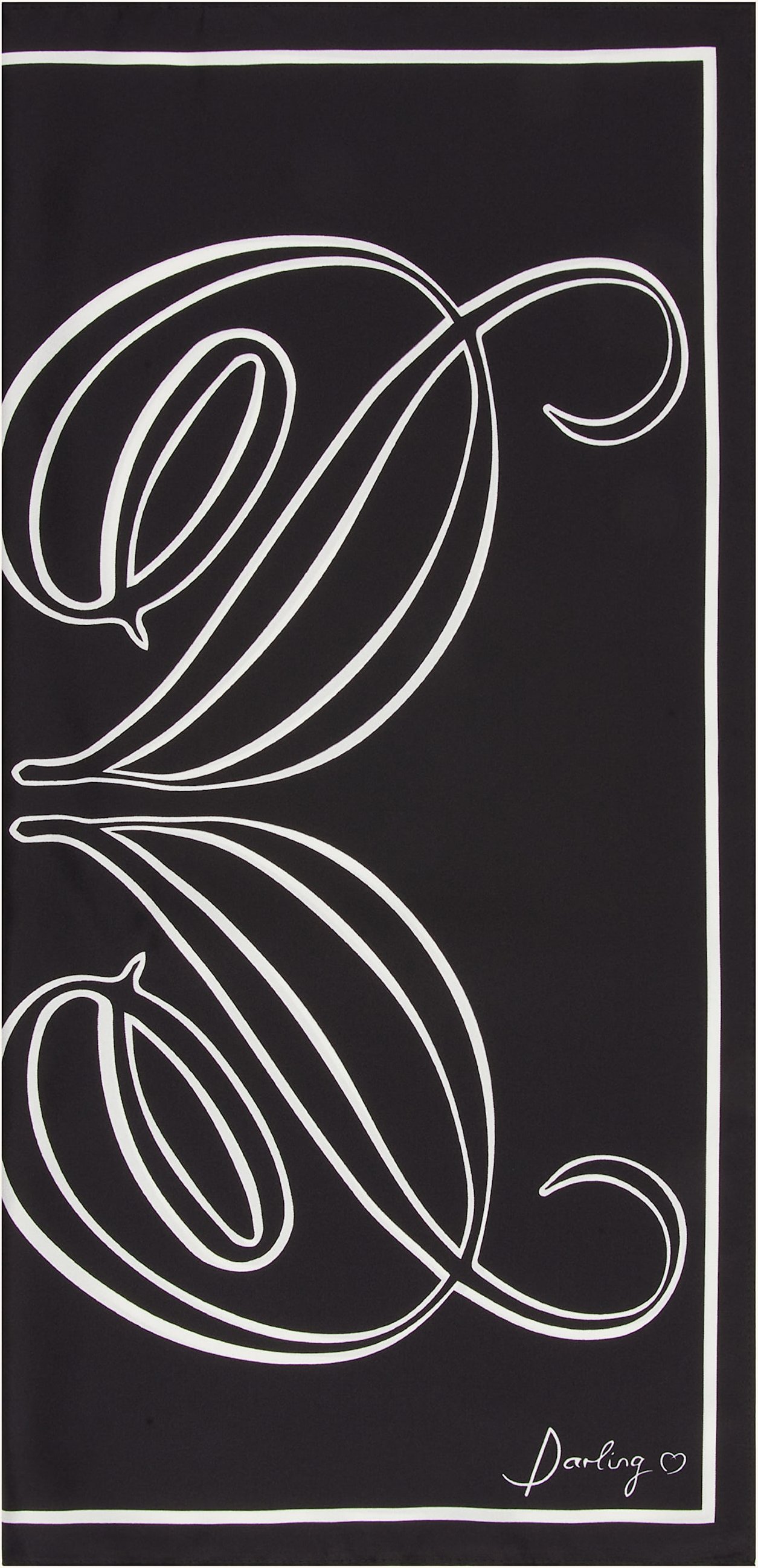 Darling Harbour Seidentuch schwarz