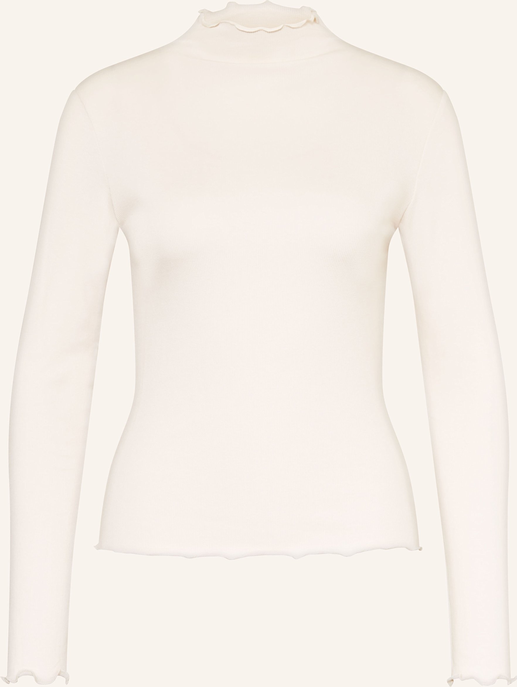 Darling Harbour Longsleeve Mit Rüschen beige