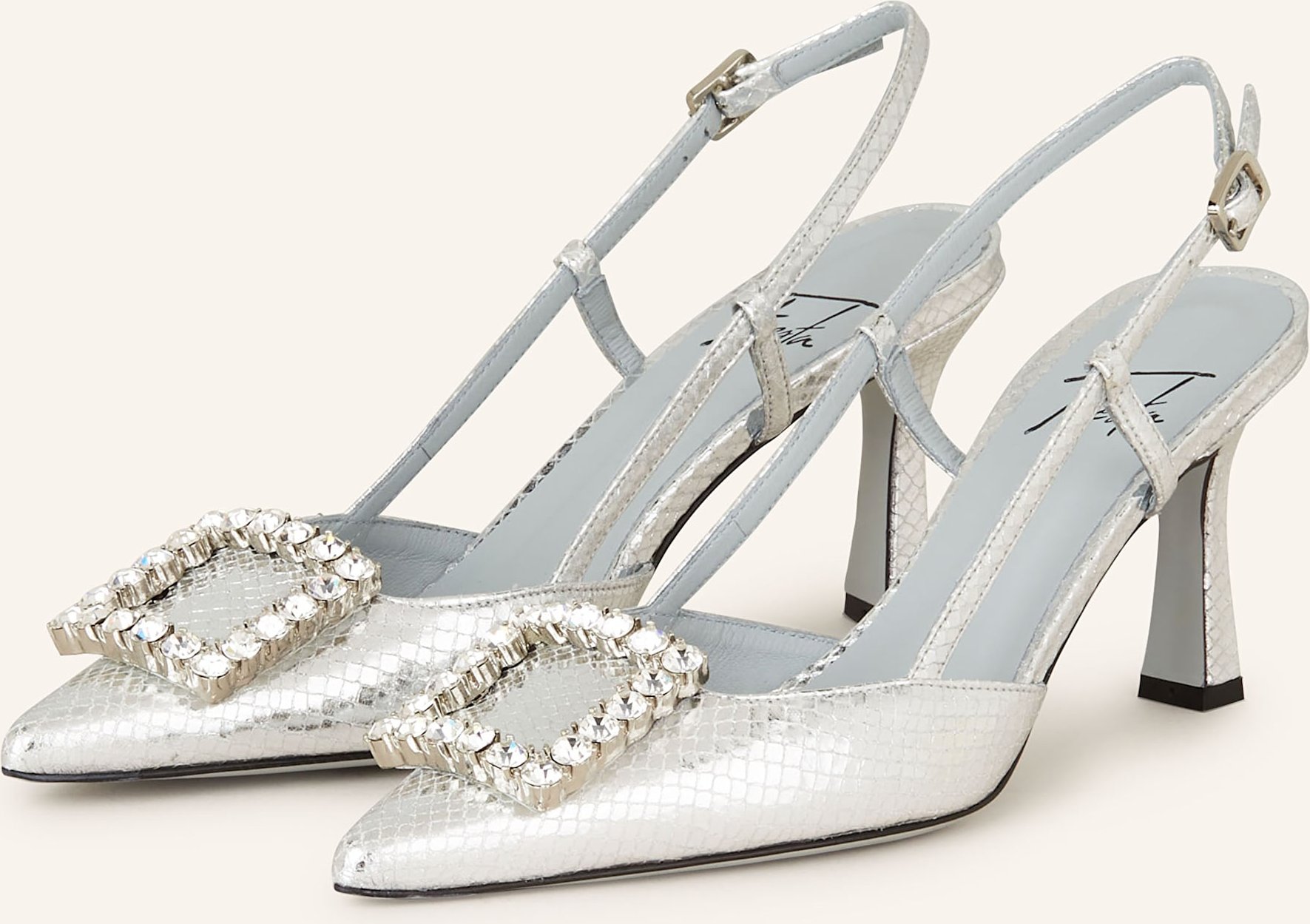 Festa Slingpumps Campbell silber
