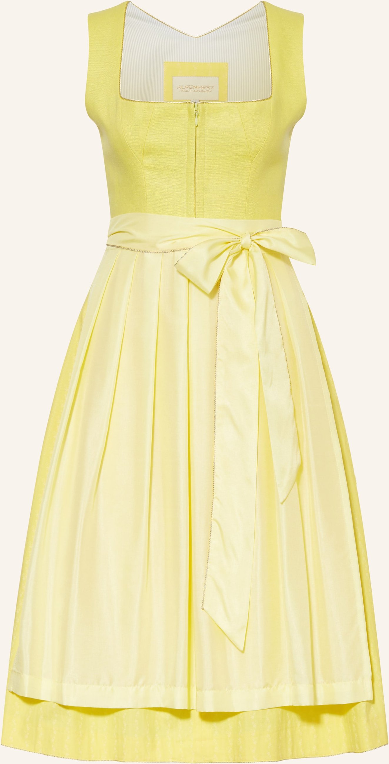Alpenherz Dirndl Sunny gelb