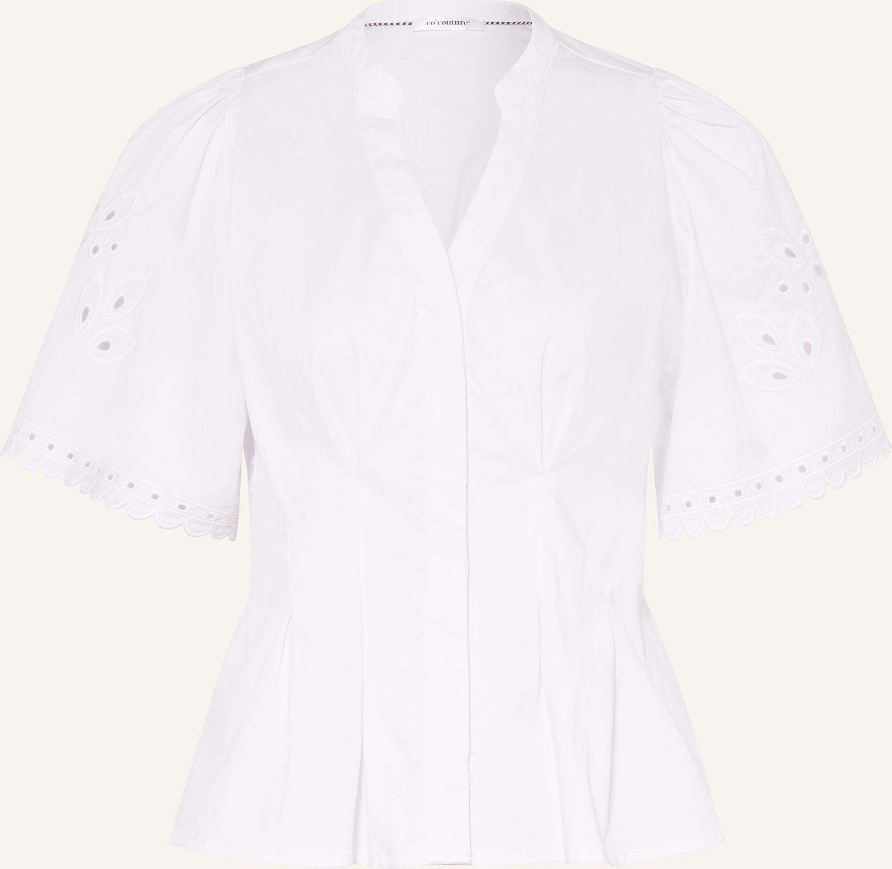 Co'couture Bluse Mit Stickereien weiss