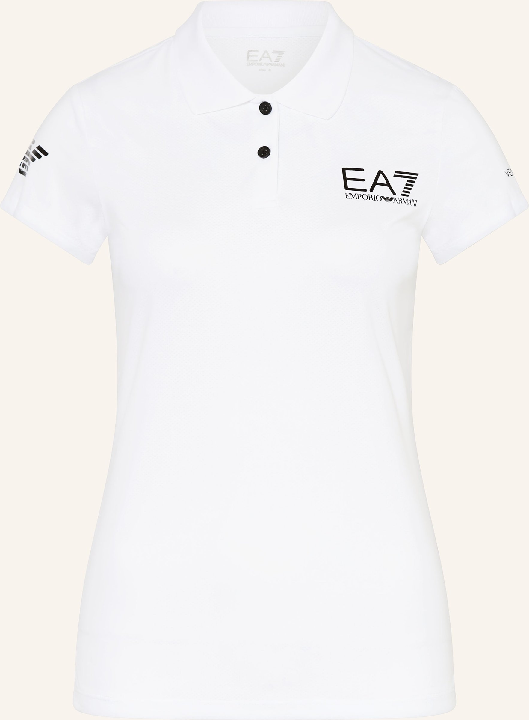 ea7 Emporio Armani Funktions-Poloshirt weiss