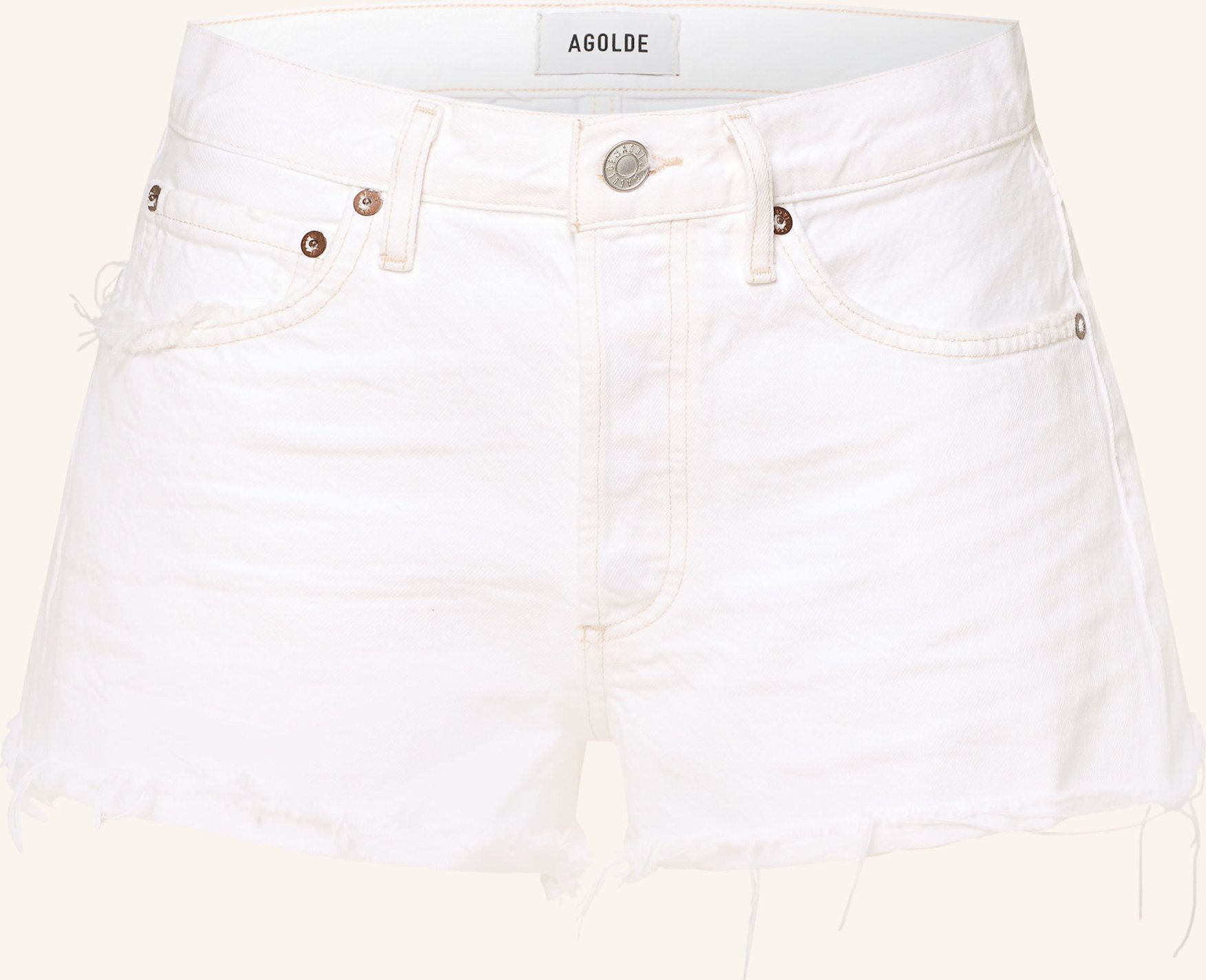 Agolde Jeansshorts Parker Short weiss