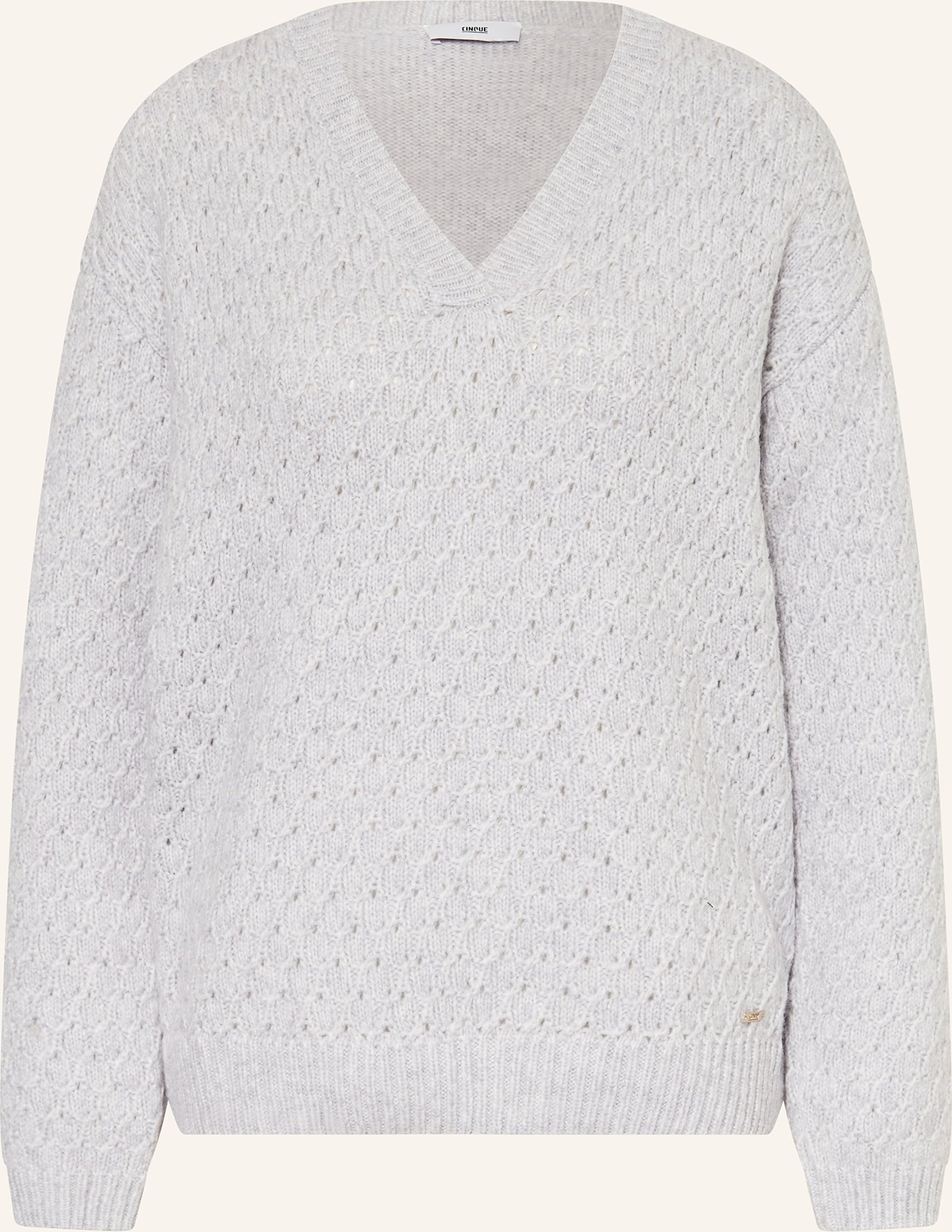Thumbnail - Cinque Pullover Cijula Aus Merinowolle grau