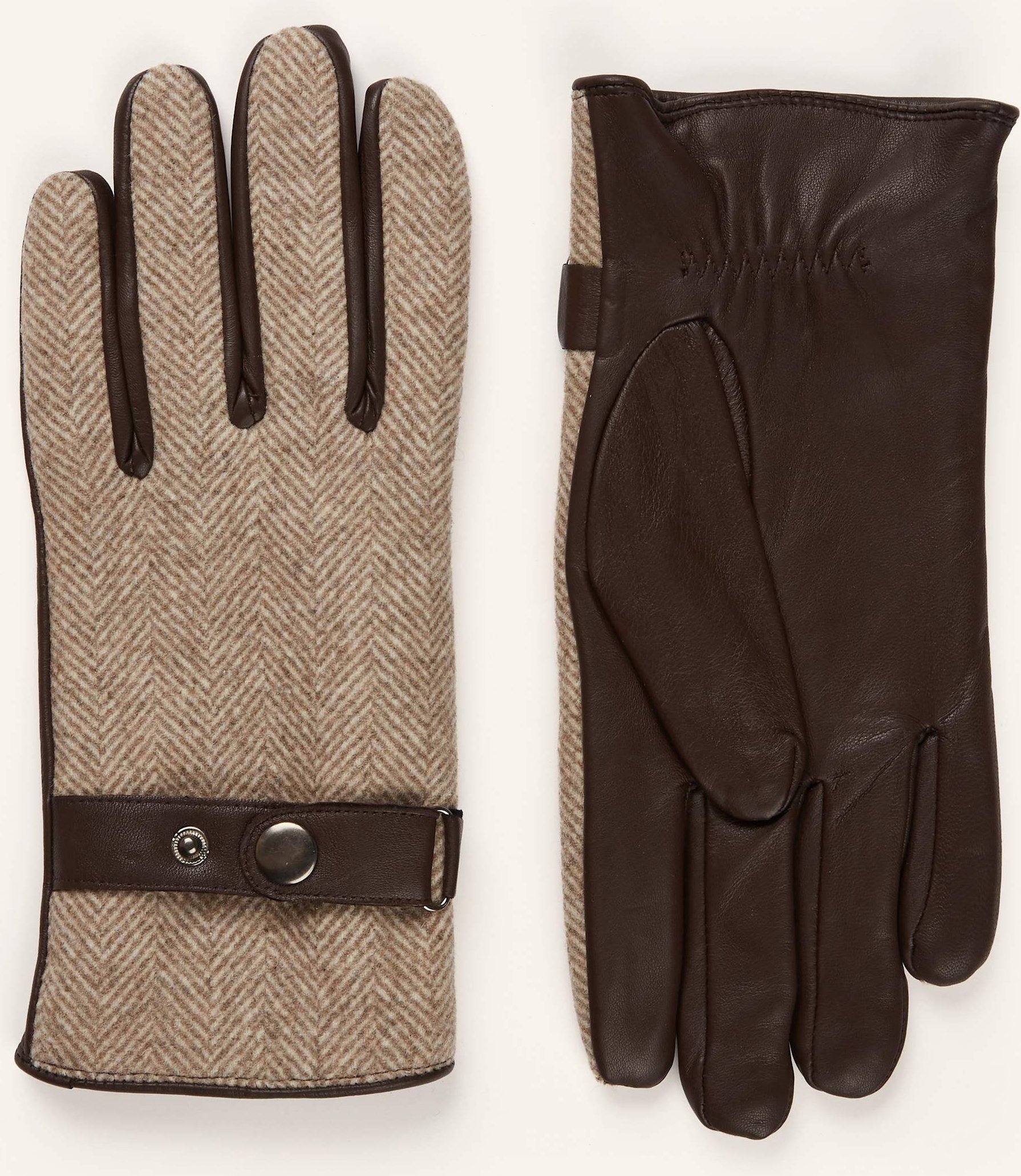 Thumbnail - Strokesman's Lederhandschuhe beige