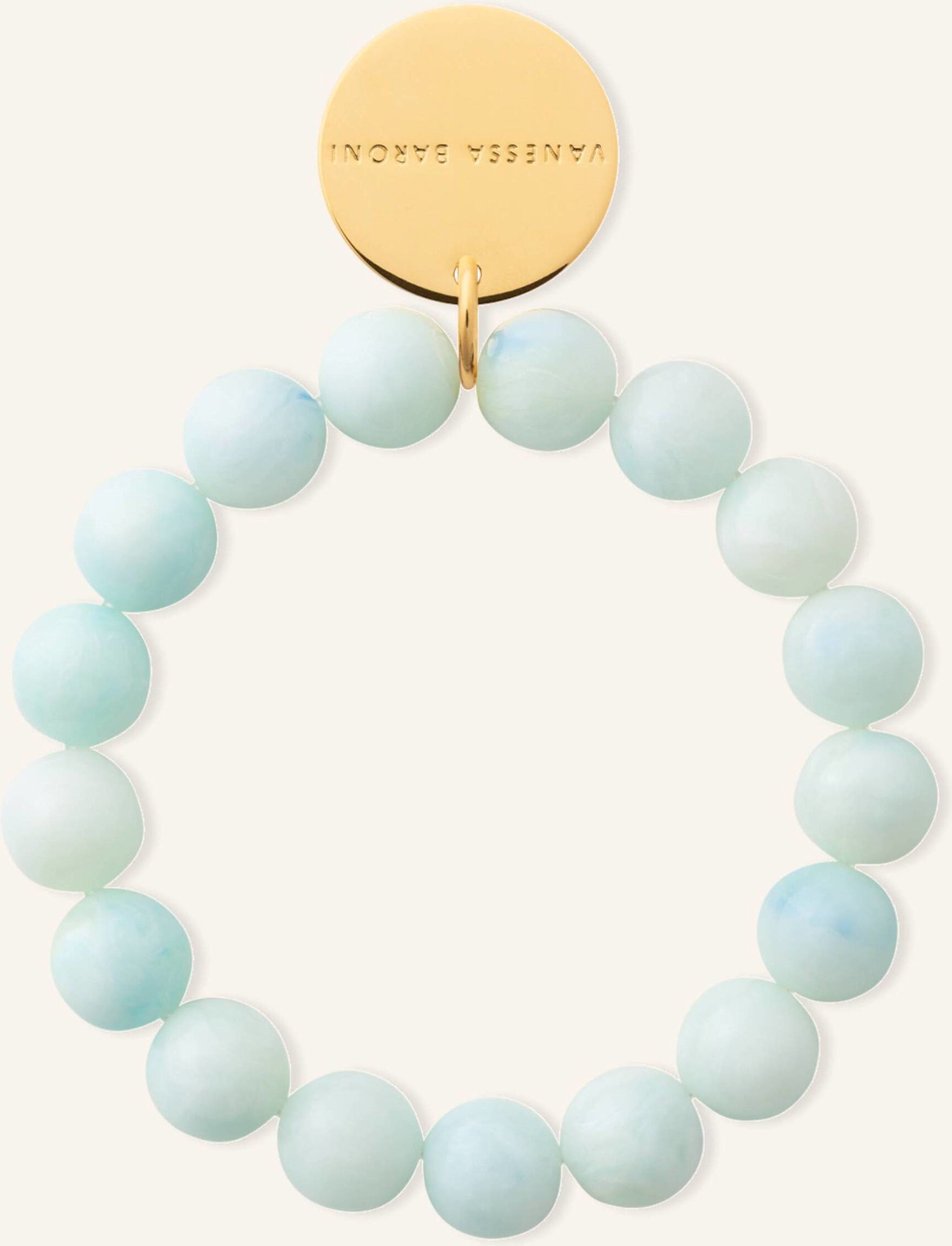 Vanessa Baroni Armbänder Mini Beads Flex Bracelet Cloud Marble By Glambou gold