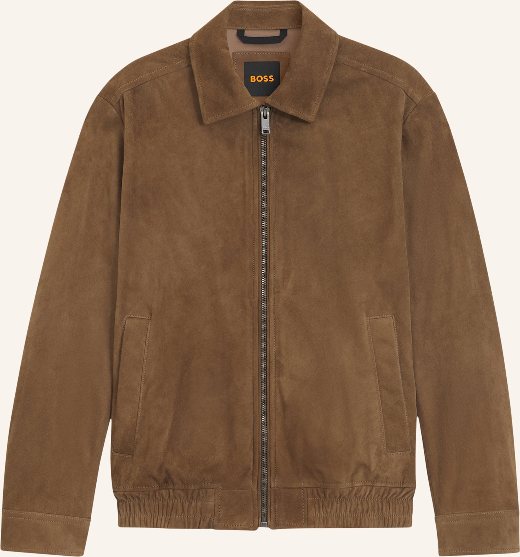 Boss Lederjacke Josurf Regular Fit braun