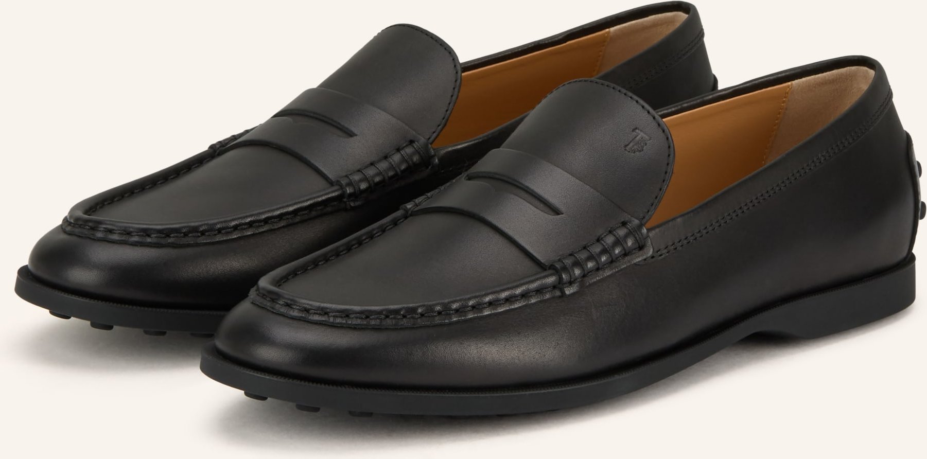 Tod's Penny-Loafer Gomma schwarz