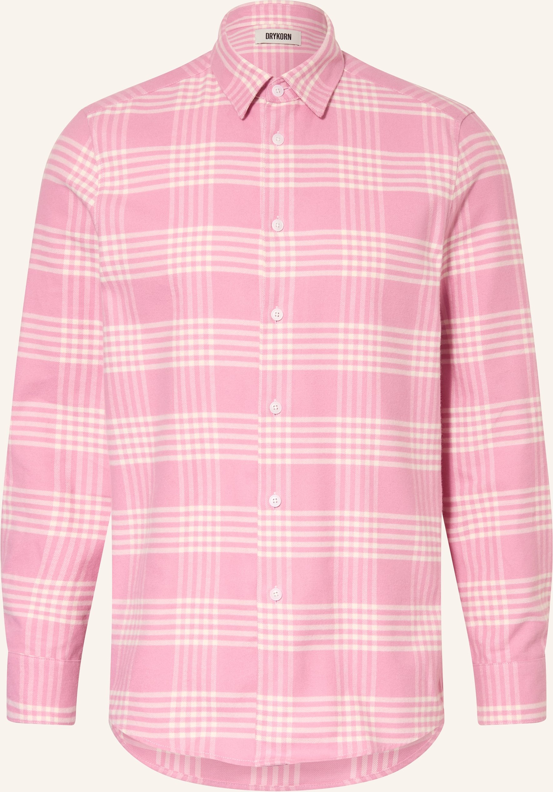 Drykorn Flanellhemd Ramis Regular Fit pink