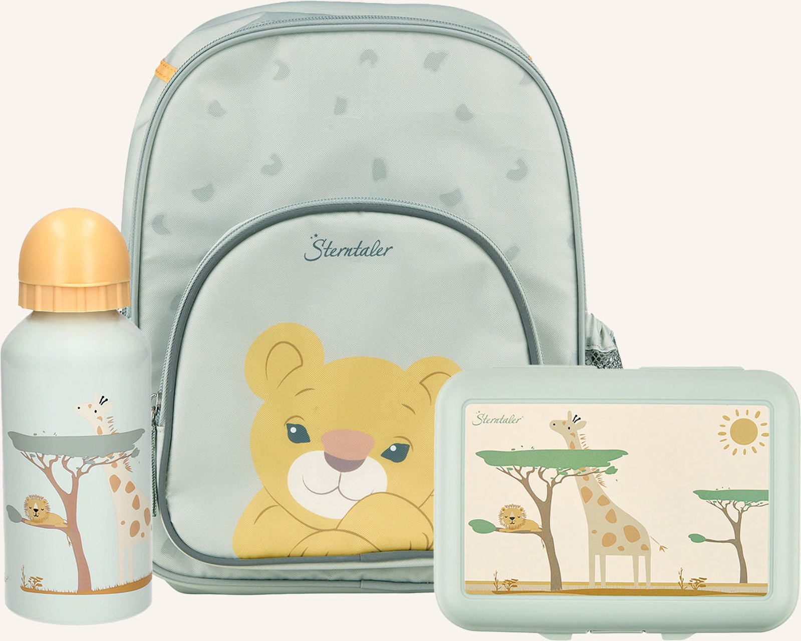 Sterntaler Kindergarten Set Löwo Leo grau