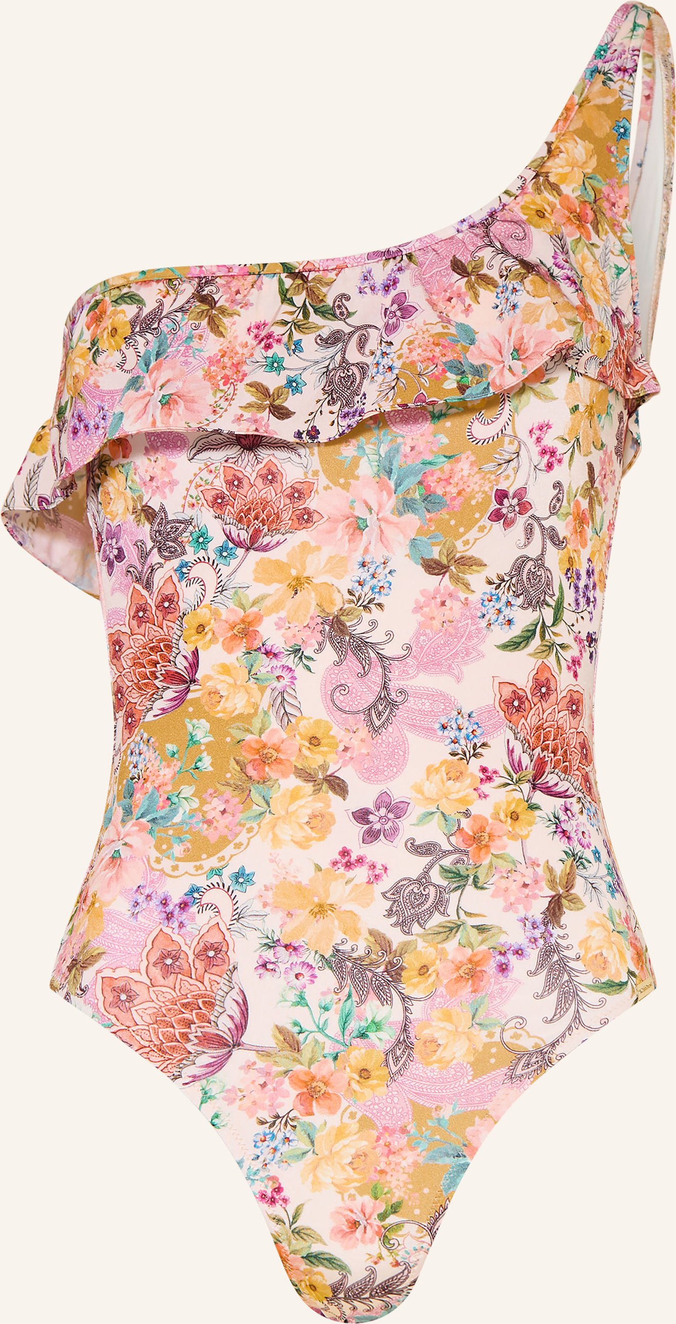 Watercult One-Shoulder-Badeanzug Pretty Boho rosa