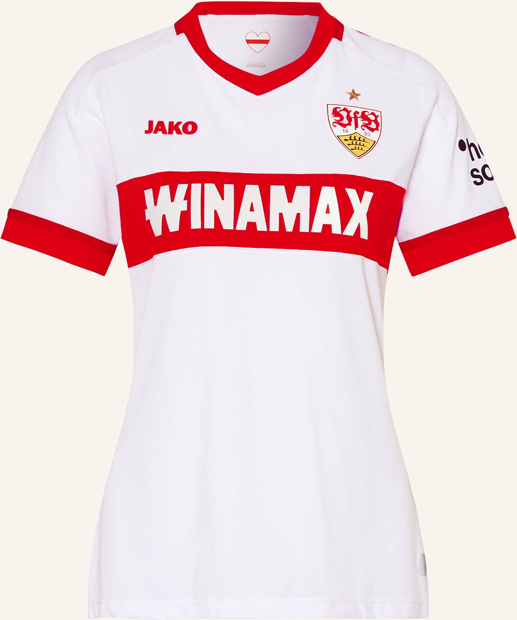 Vfb Stuttgart Heimtrikot Damen Vfb Stuttgart 24/25 weiss