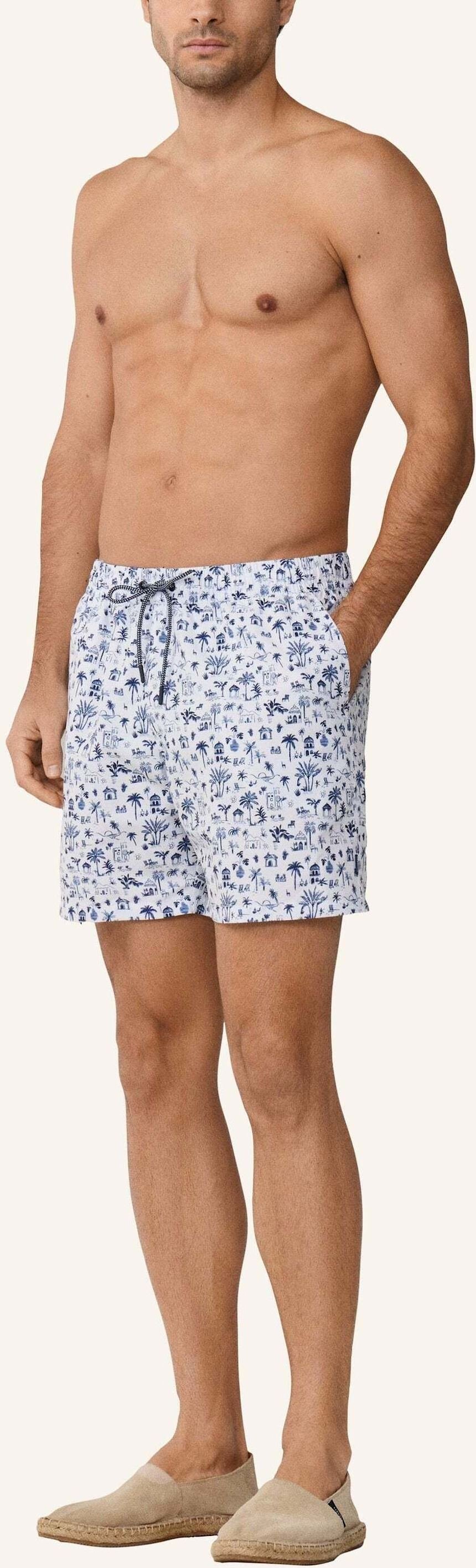 Hackett London Badeshorts Island weiss