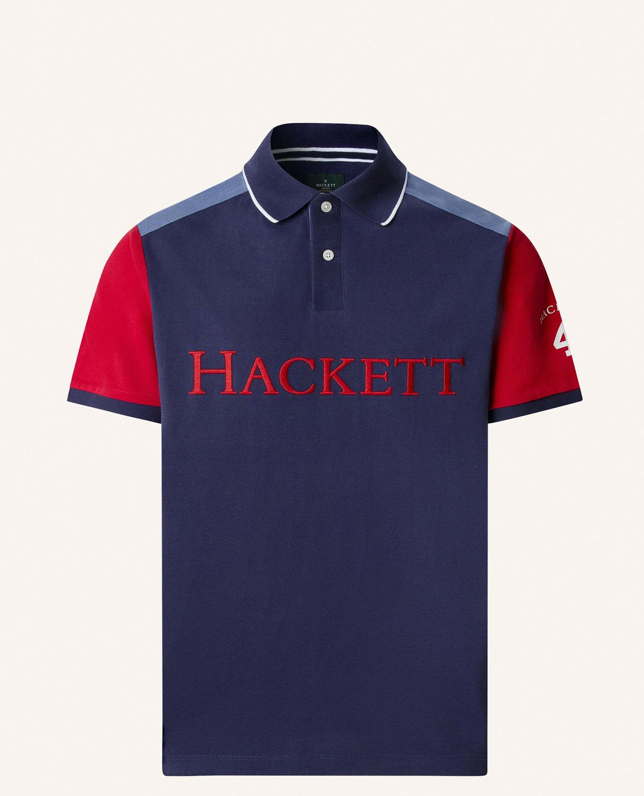 Hackett London Poloshirt Heritage Nbr Hkt Mlt blau