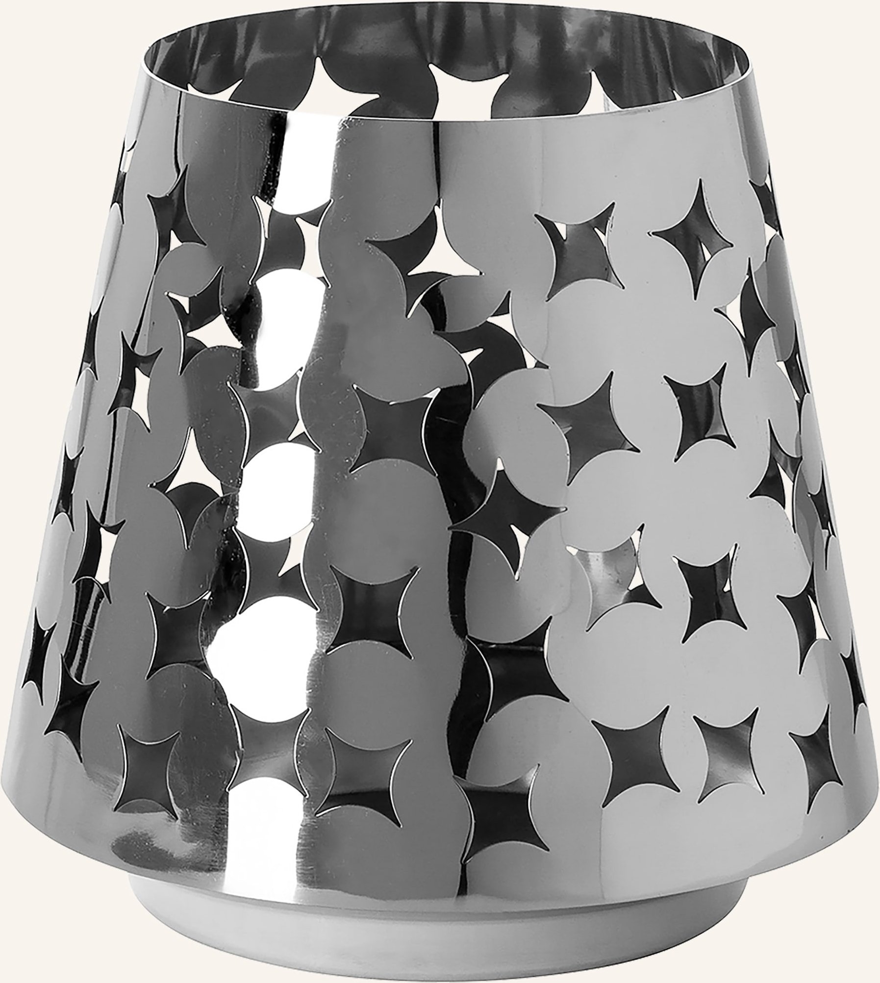 Fink Windlicht Mit Led-Leuchtzylinder Luma silber