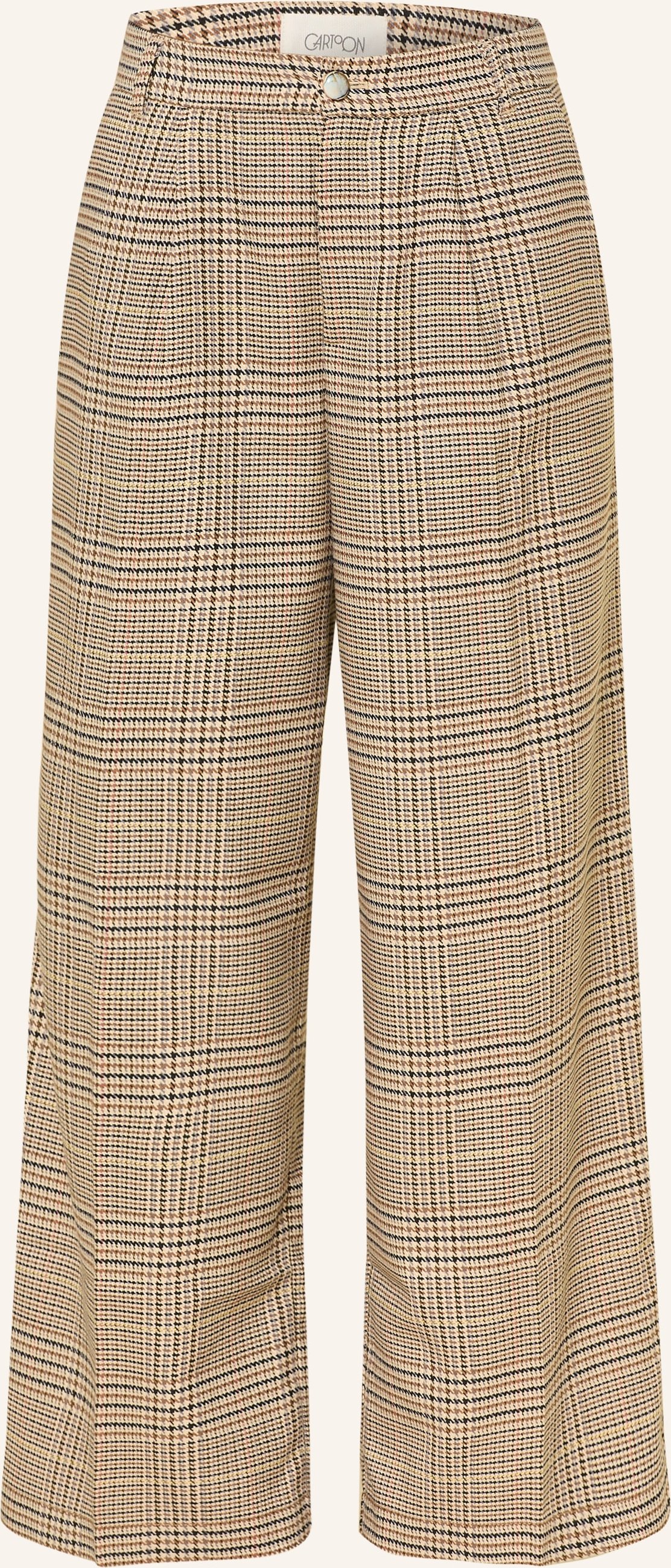 Cartoon Marlenehose braun