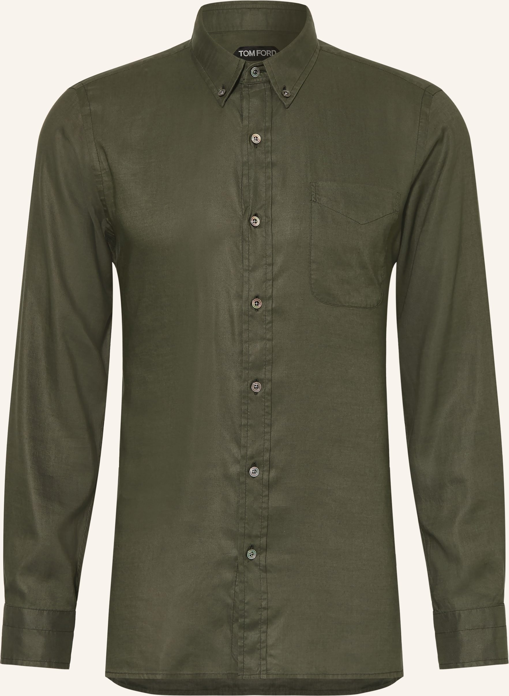 Tom Ford Hemd Slim Fit gruen