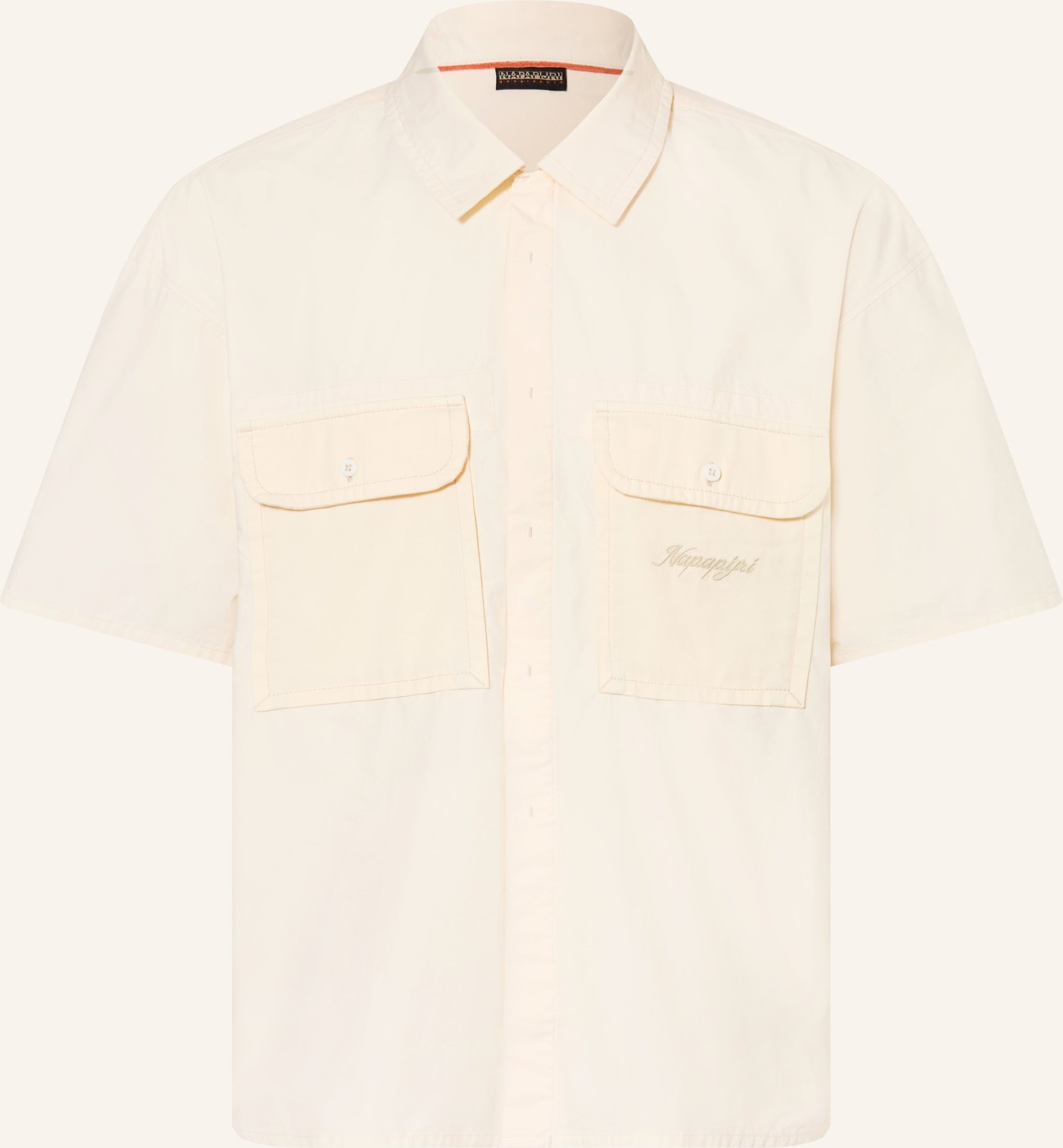 Napapijri Kurzarm-Hemd Oxide Oversized Fit weiss