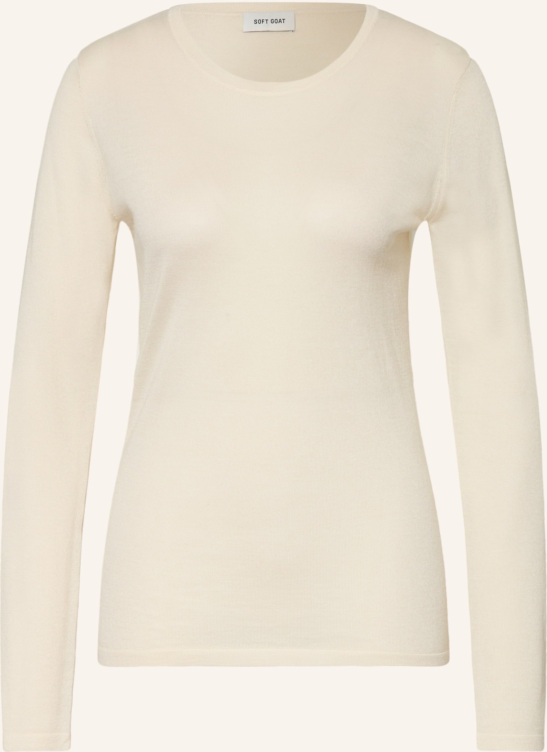 Soft Goat Pullover Aus Seide Mit Cashmere weiss