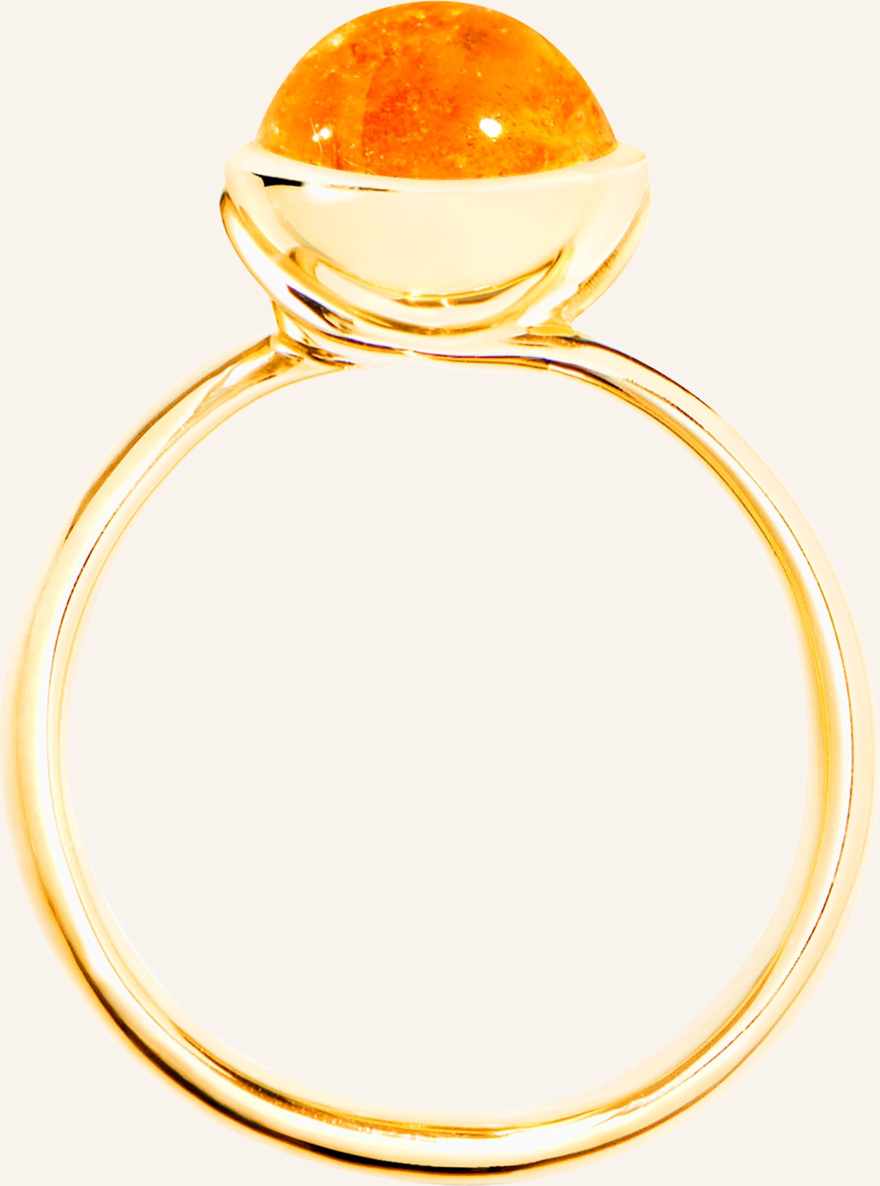 Tamara Comolli Ring Ring Bouton Small Mandarin Garnet Aus 18k Gelbgold Mit Mandarin Granat gold