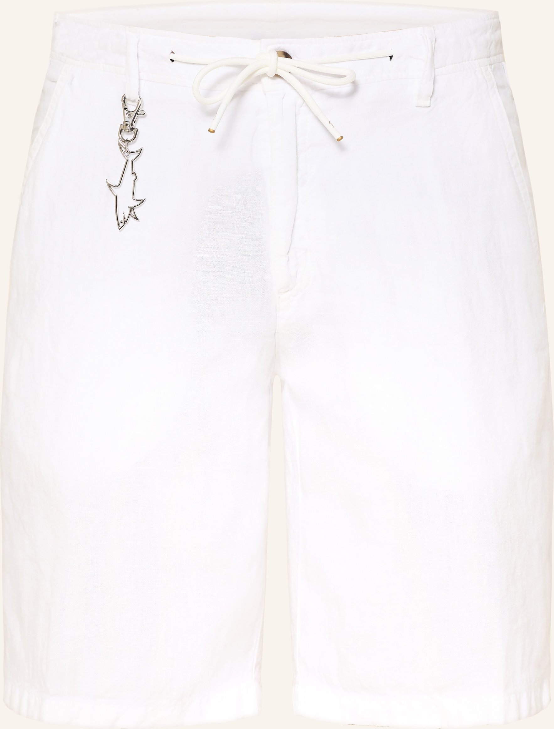 Paul & Shark Leinenshorts weiss