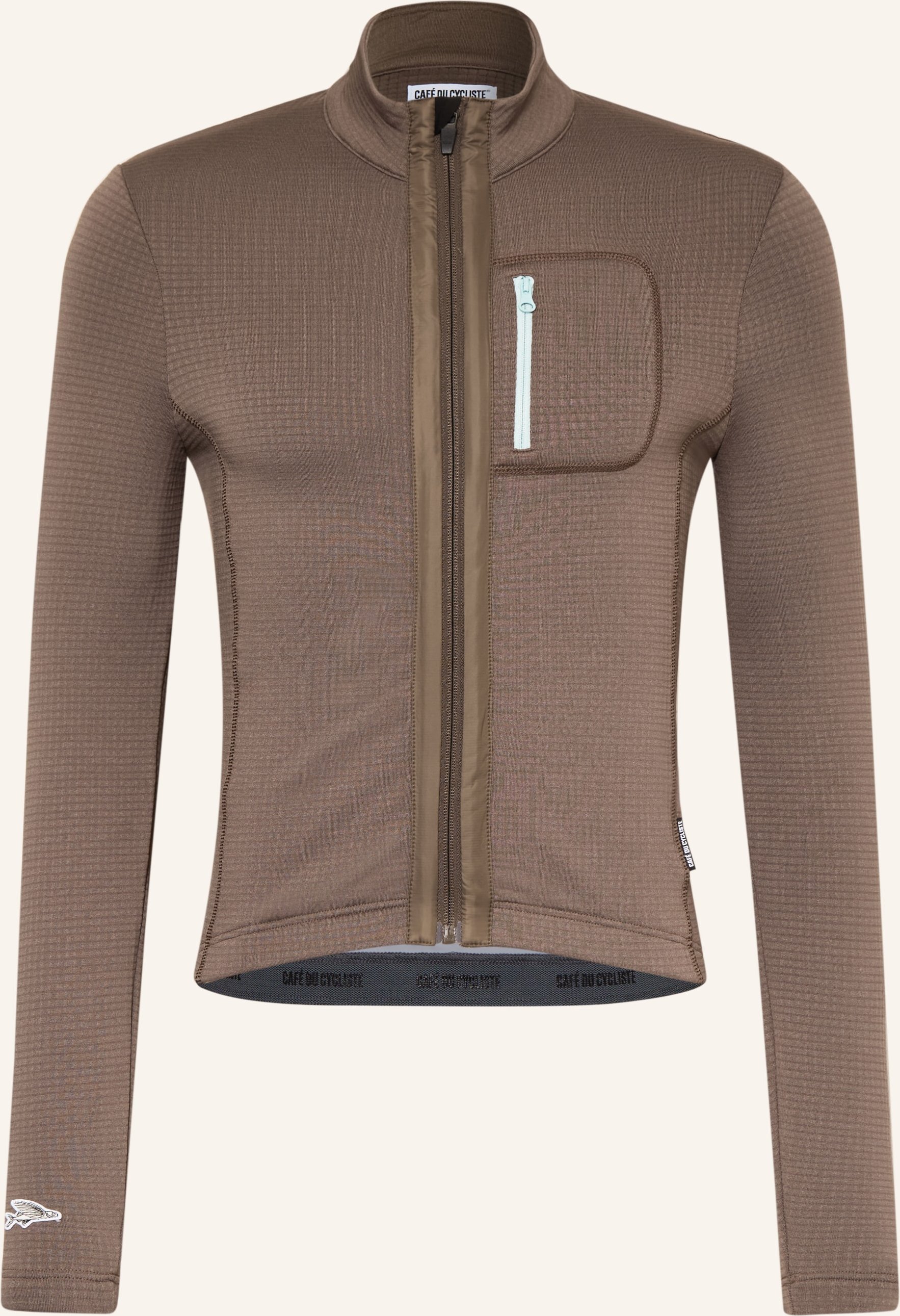 Café Du Cycliste Thermo-Radtrikot Lorenne braun