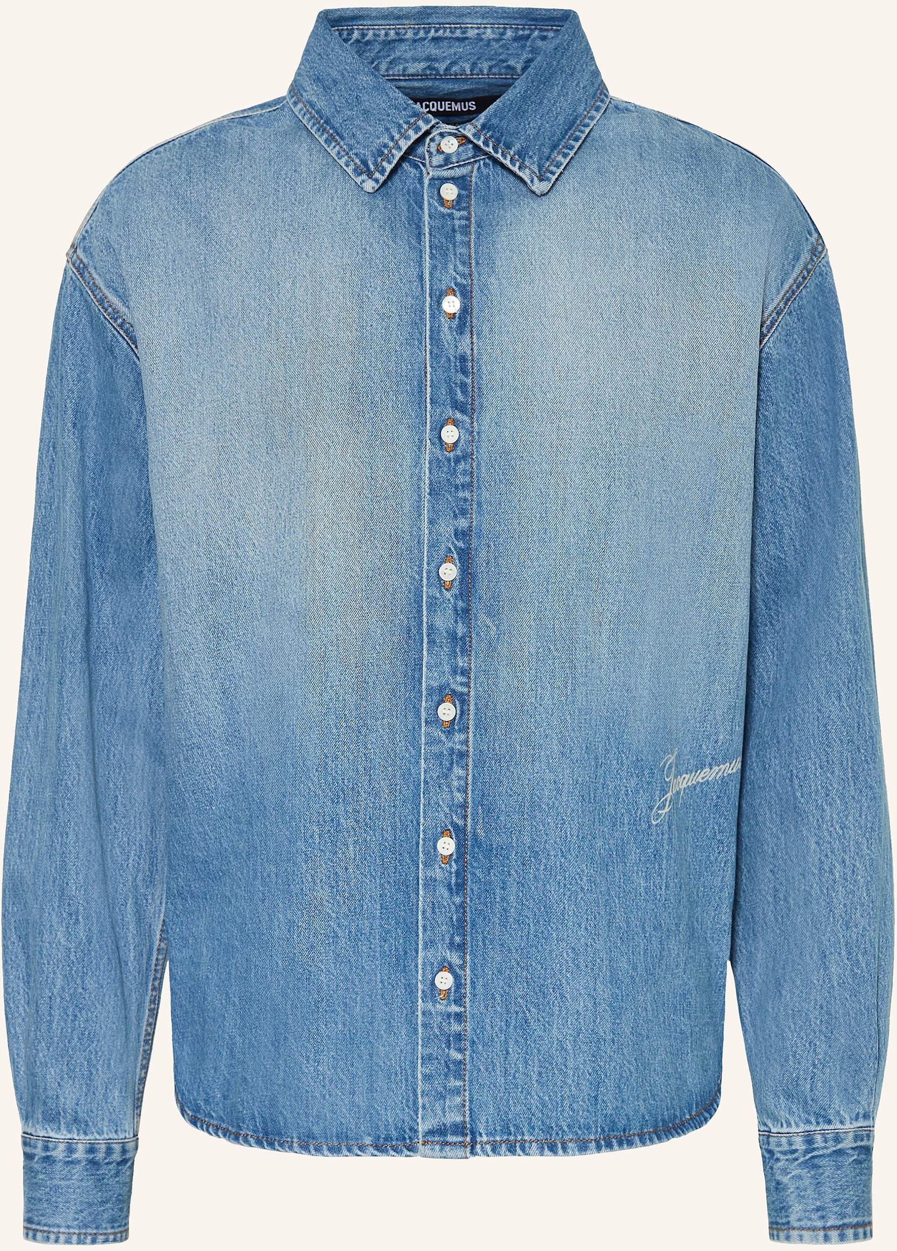 Jacquemus Jeanshemd La Chemise De-Nimes Simon Comfort Fit blau
