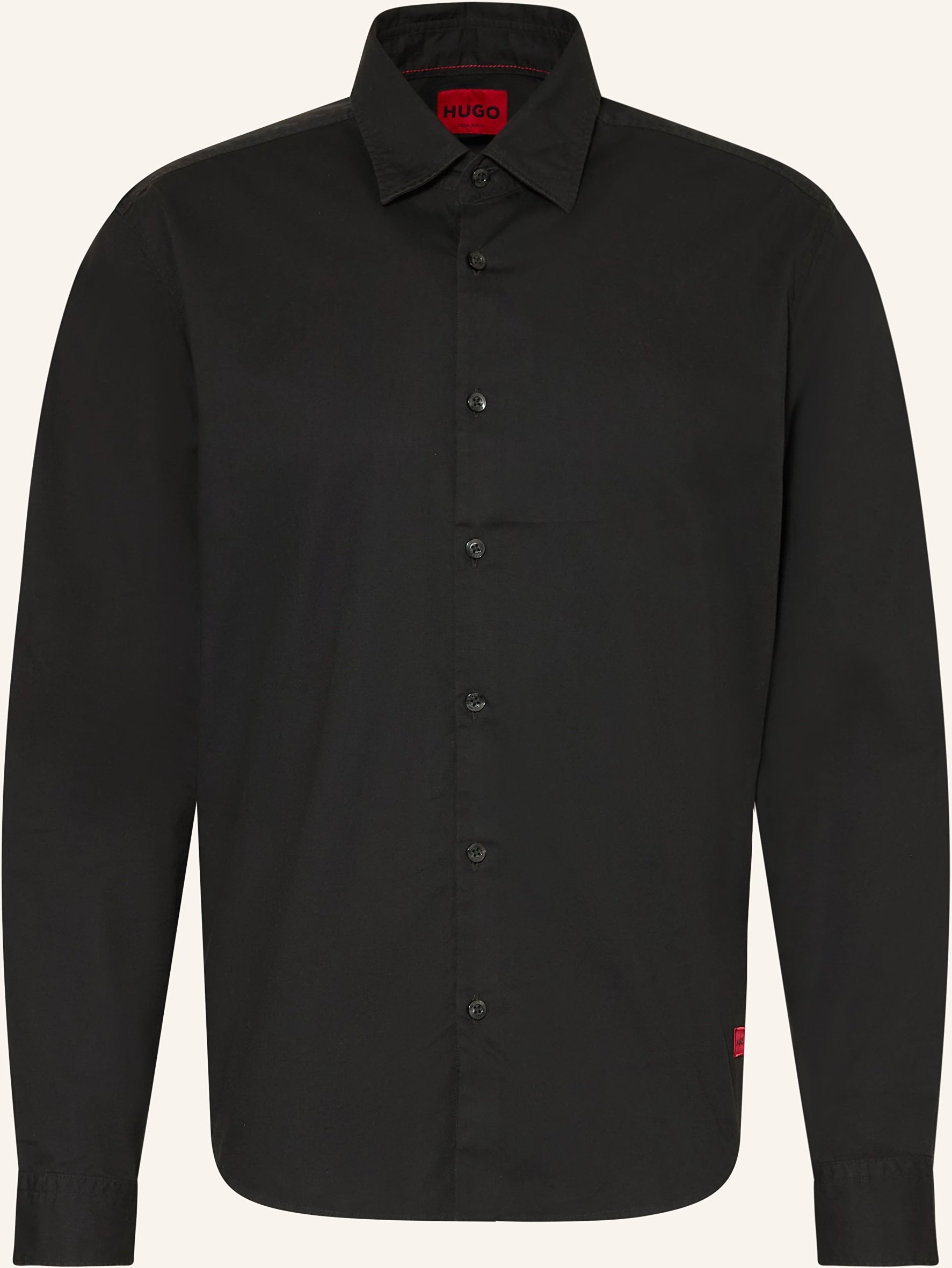 Hugo Hemd Ermo Slim Fit schwarz