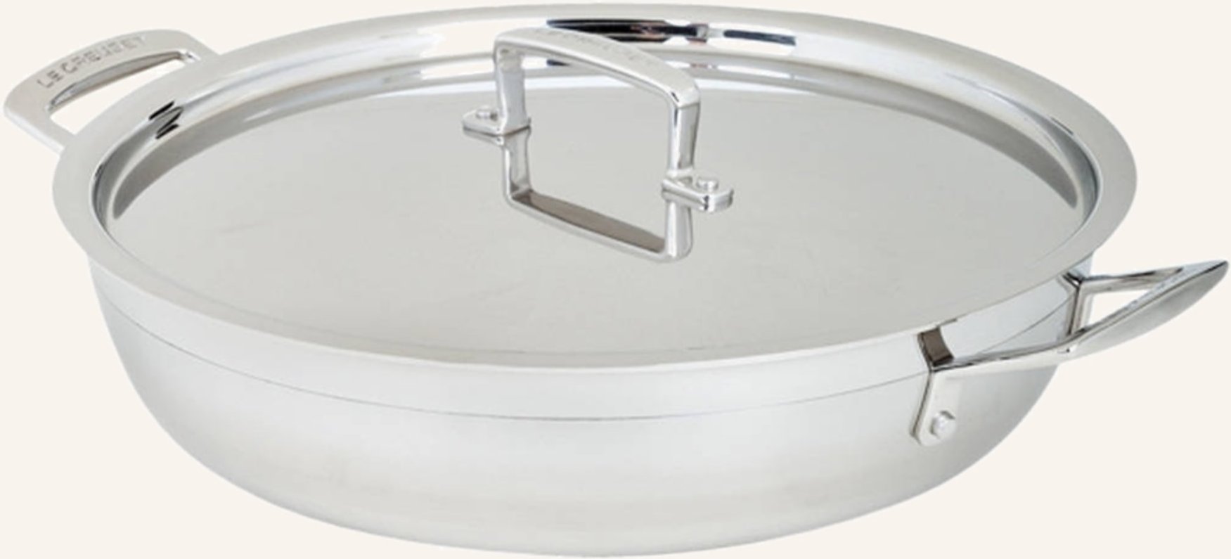 Le Creuset Gourmet-Profitopf 3-Ply silber