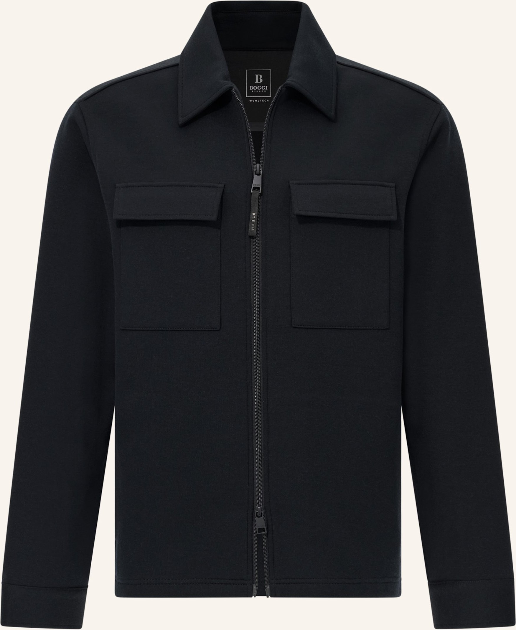 Thumbnail - Boggi Milano Nexus Shirt Jacket In Technical Fabric schwarz