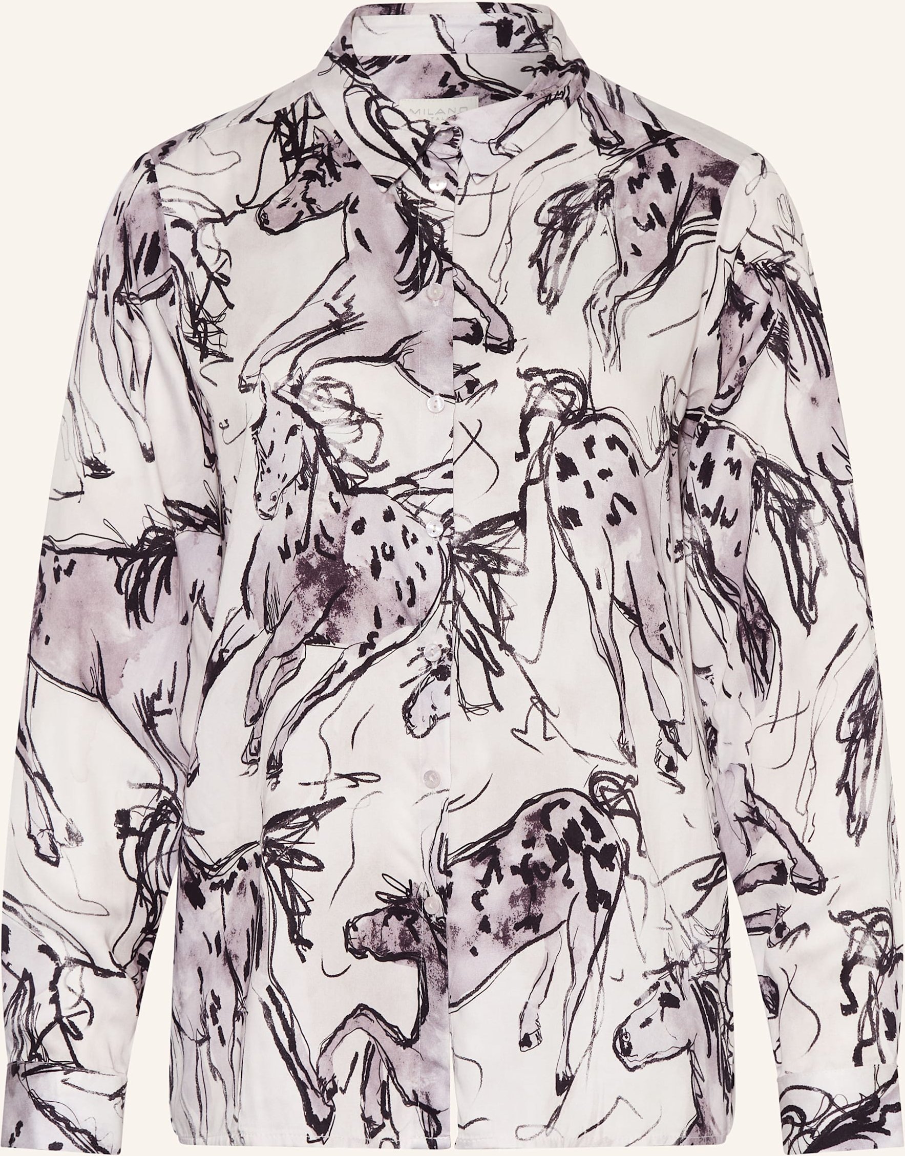 Milano Italy Hemdbluse grau